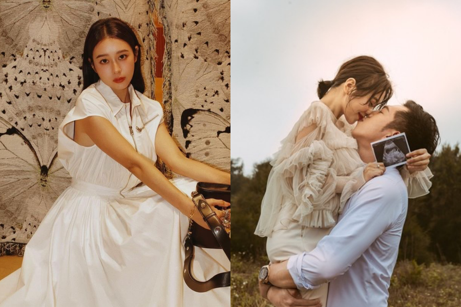 唐葳過去不吝嗇和老公於社群網站上放閃，不過昨晚於IG發文宣布離婚。（翻攝自@patty11266924 IG）