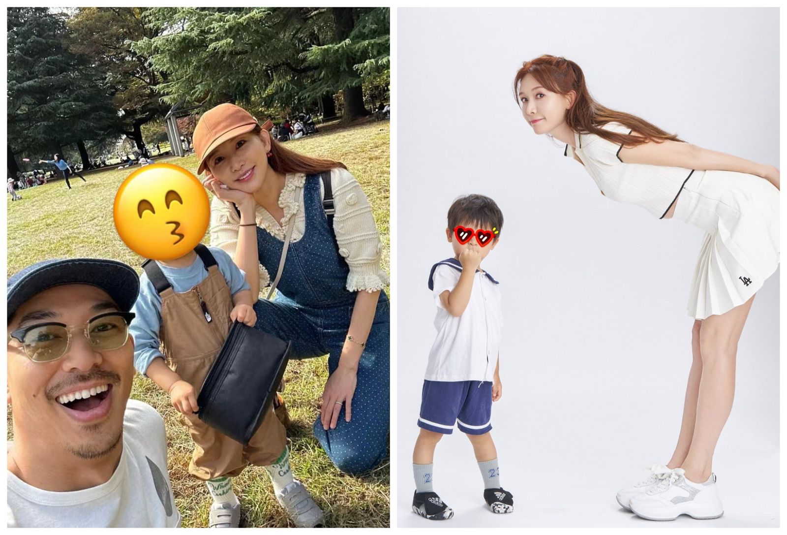 林志玲與AKIRA婚後育有3歲兒子。(翻攝林志玲臉書)