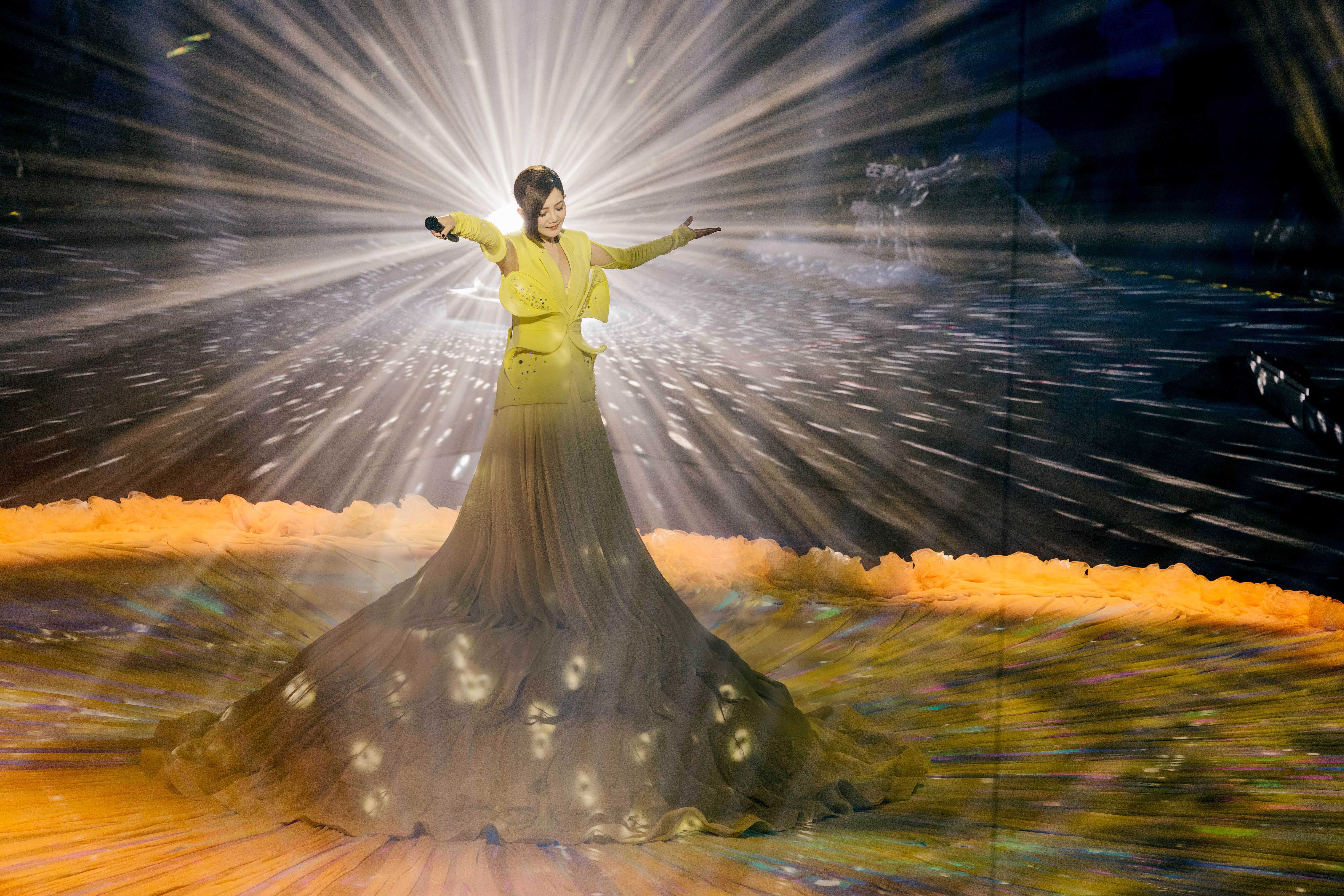 梁靜茹13、14日在北京舉行《2024當我們談論愛情》演唱會。（超級圓頂提供）