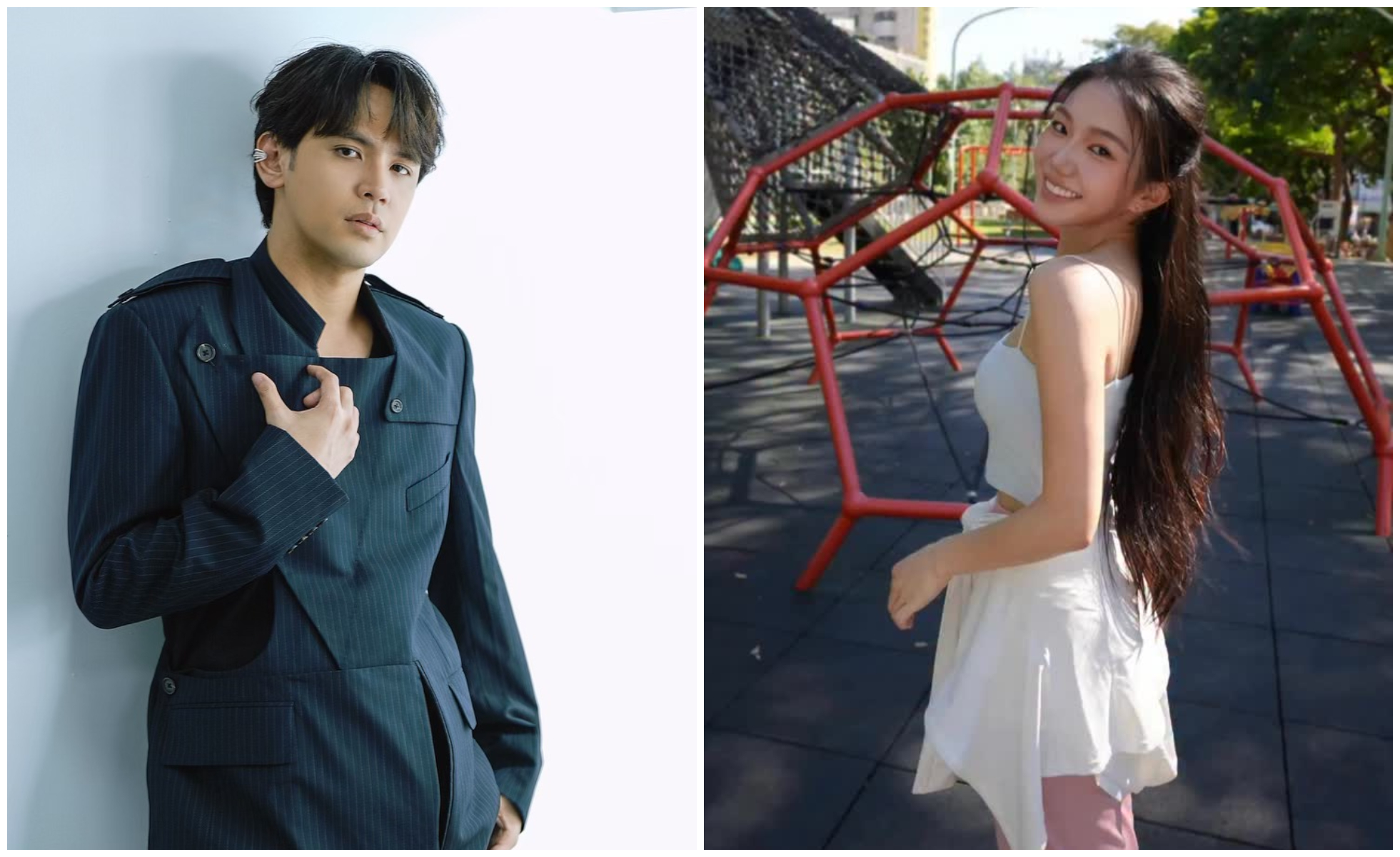 陳零九（左）與家寧（右）曾爆出一起上心靈課程。（翻攝陳零九臉書、家寧IG）