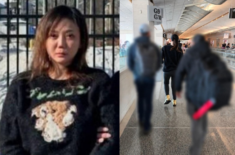 昔日因參與社會運動爆紅、被稱為「太陽花女神」的劉喬安，因身揹多起刑案通緝逃亡美國多年，今在台美聯手下被押解返台。（翻攝自移民暨海關執法局、刑事局提供）