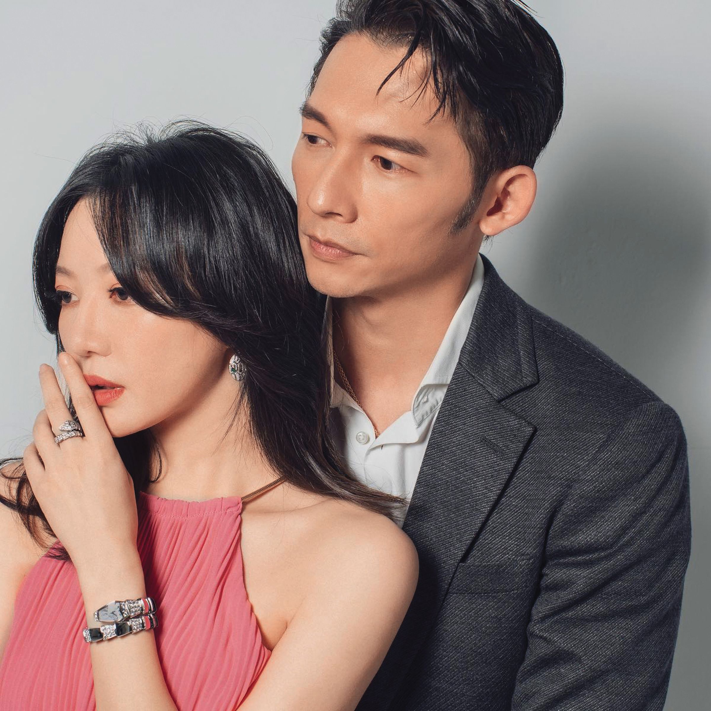 温昇豪(右)和李杏(左)曾因拍戲傳出緋聞。(翻攝自李杏臉書)