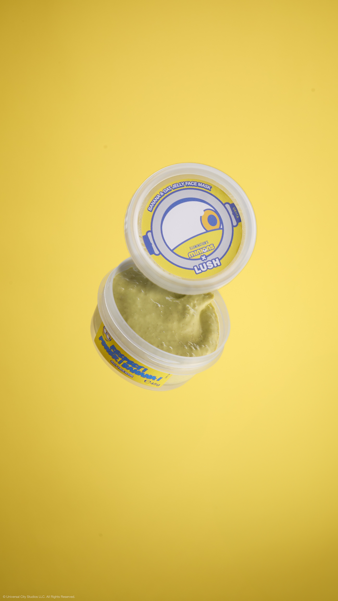 Minions x LUSH蕉蕉活力果凍面膜。NT$550（嵐舒提供）