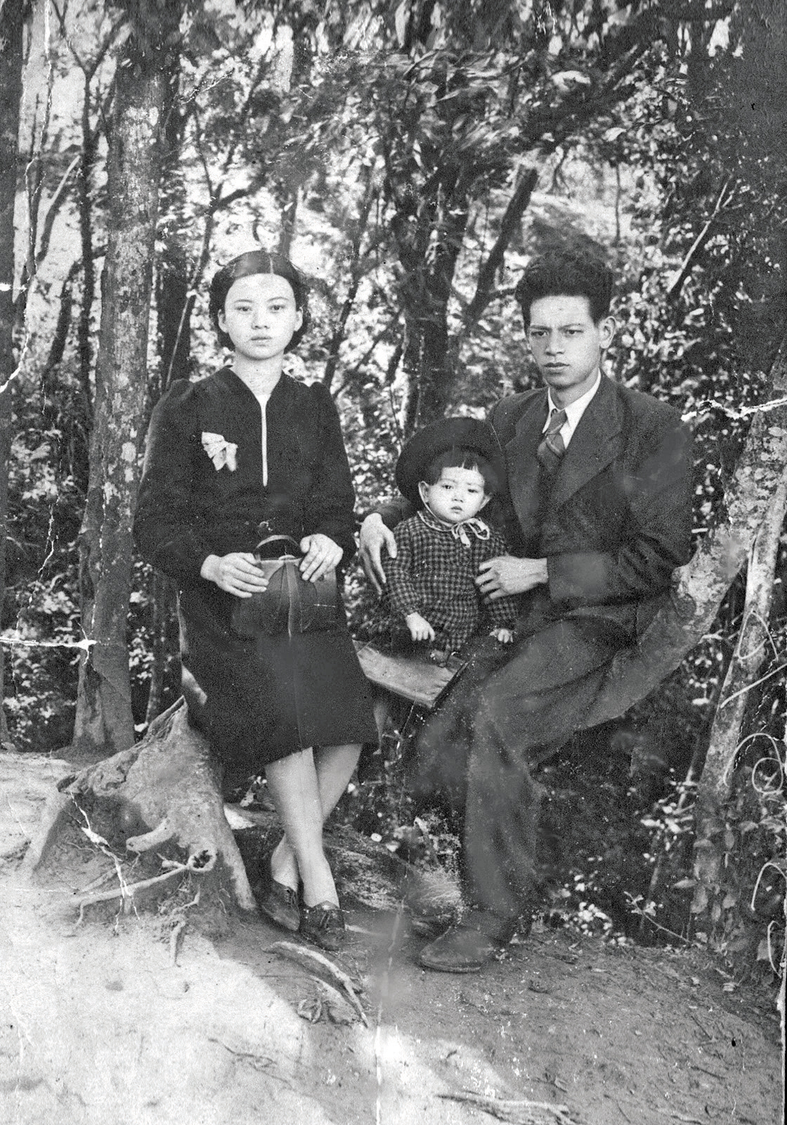 陳淑芳出生於日治時期昭和14（1939）年，父親在承包的九份礦區探勘到金礦礦脈，傳奇般一夕致富。照片拍攝於1940年陳淑芳約1歲時。（陳淑芳提供）