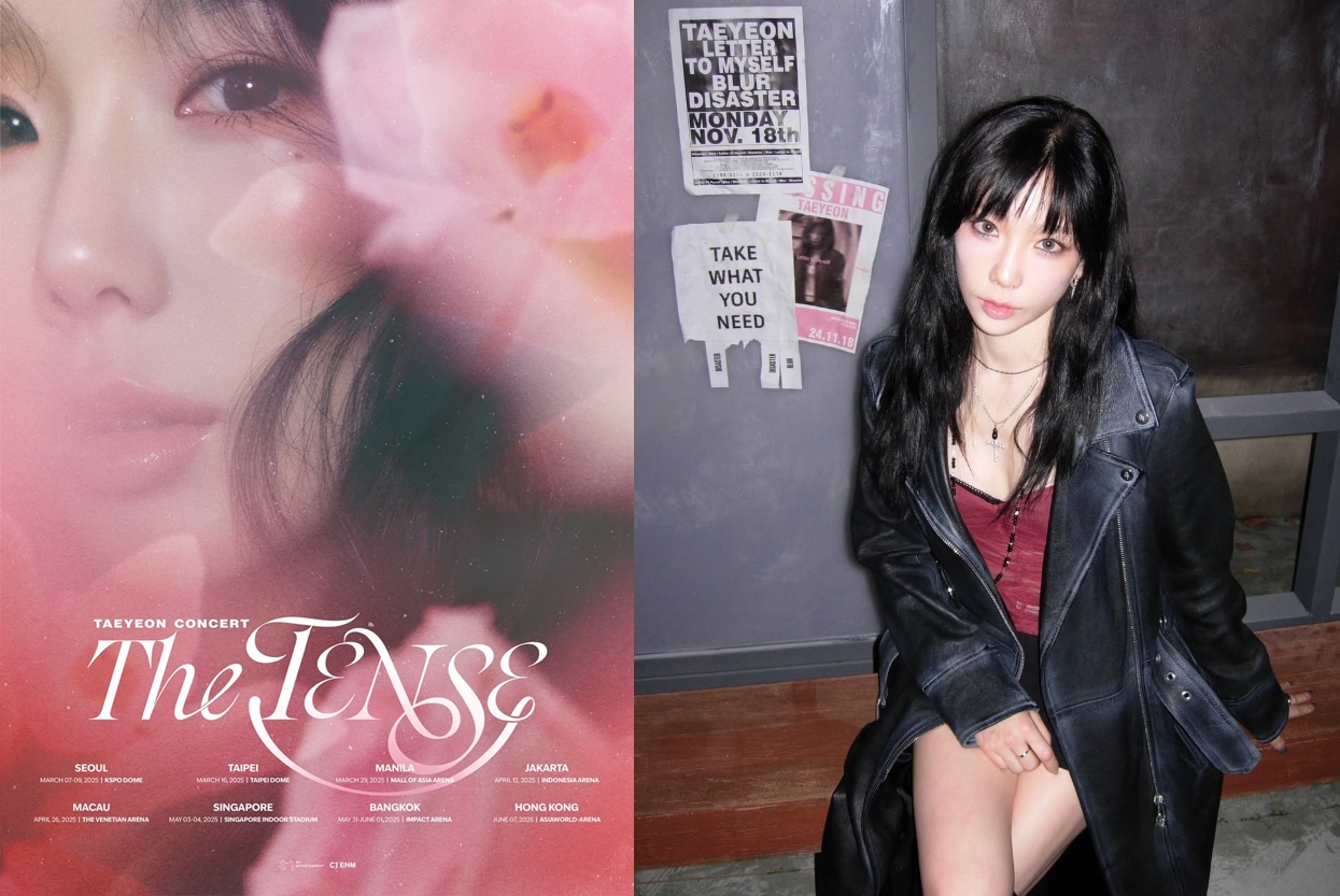 太妍透過官方社群公布演唱會巡演，3月16日確定登上台北大巨蛋。（翻攝太妍FB、IG）