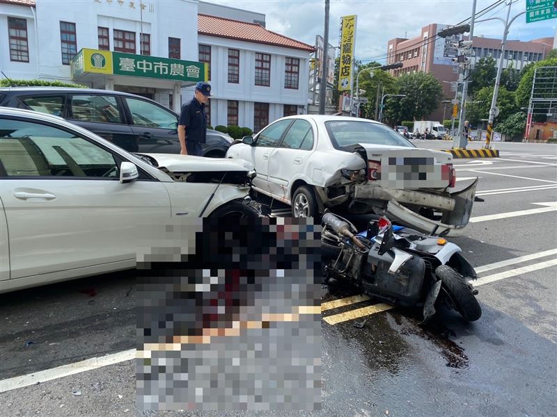 台中毒駕賓士女猛撞6車!37歲騎士遭「車輛夾擊」慘死 她驗出4種毒卻毫髮無傷
