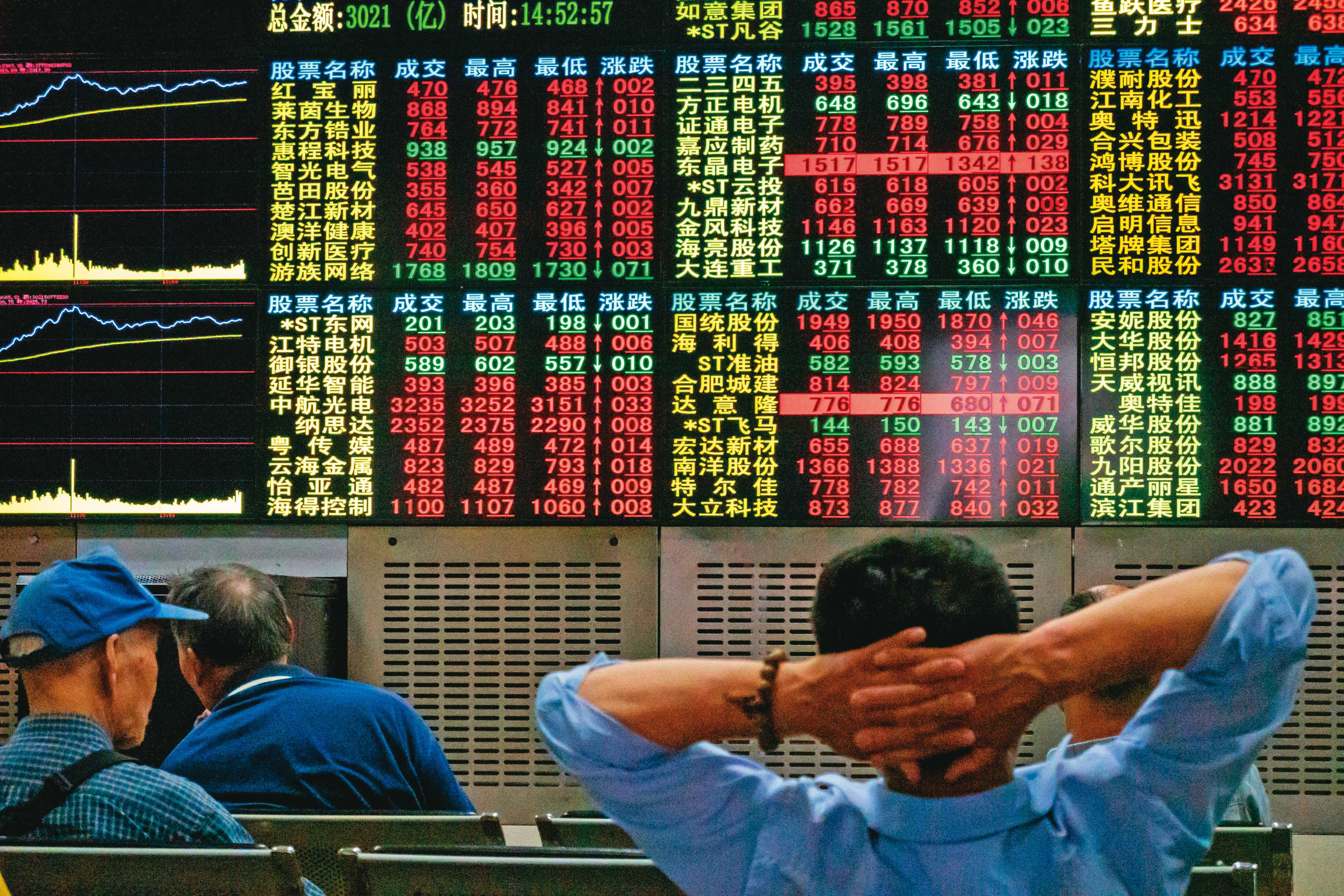 中國官方推動政策性資金護盤，中國股市繼續探底空間有限。（東方IC）