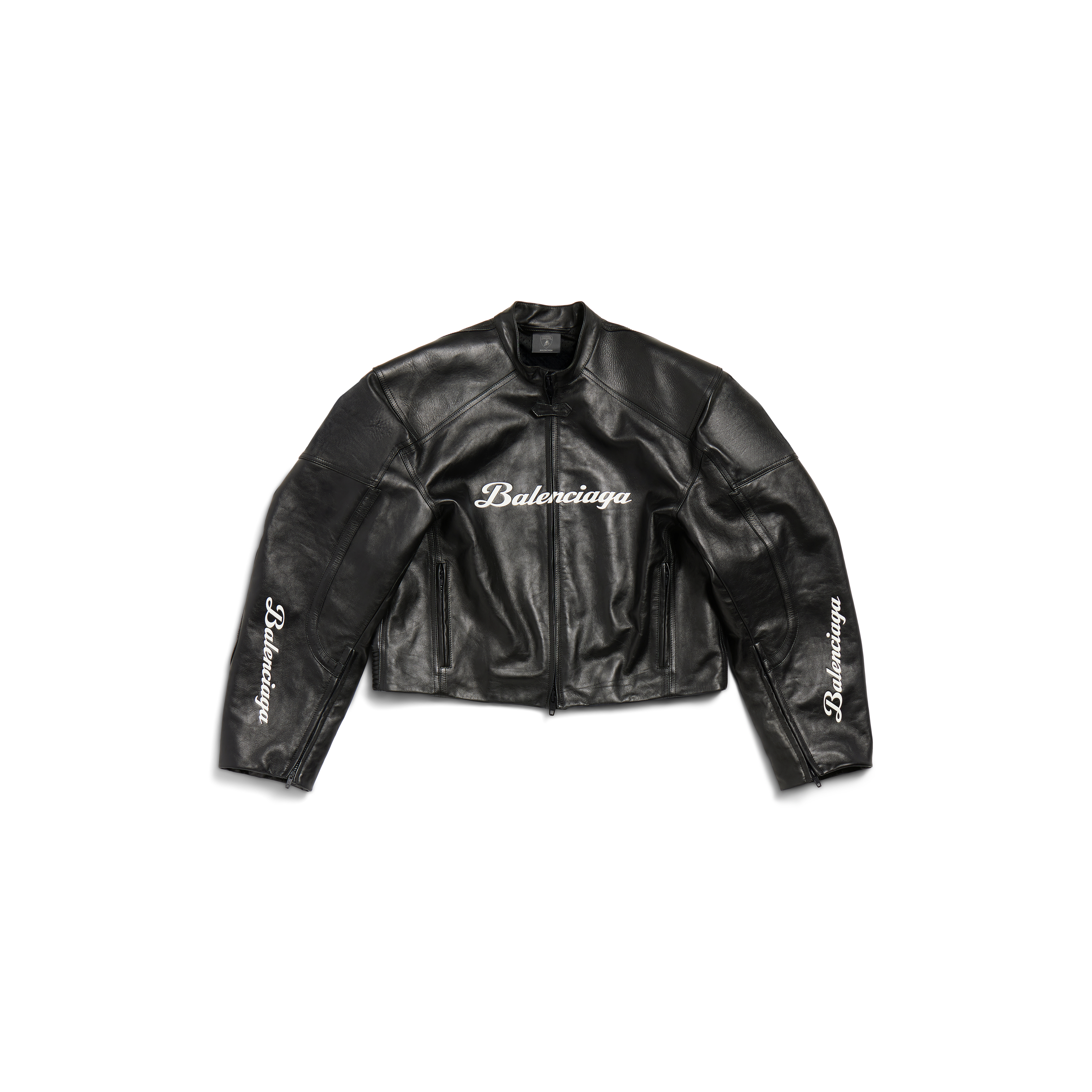 BALENCIAGA | Automobili Lamborghini皮夾克。價格店洽(BALENCIAGA提供)
