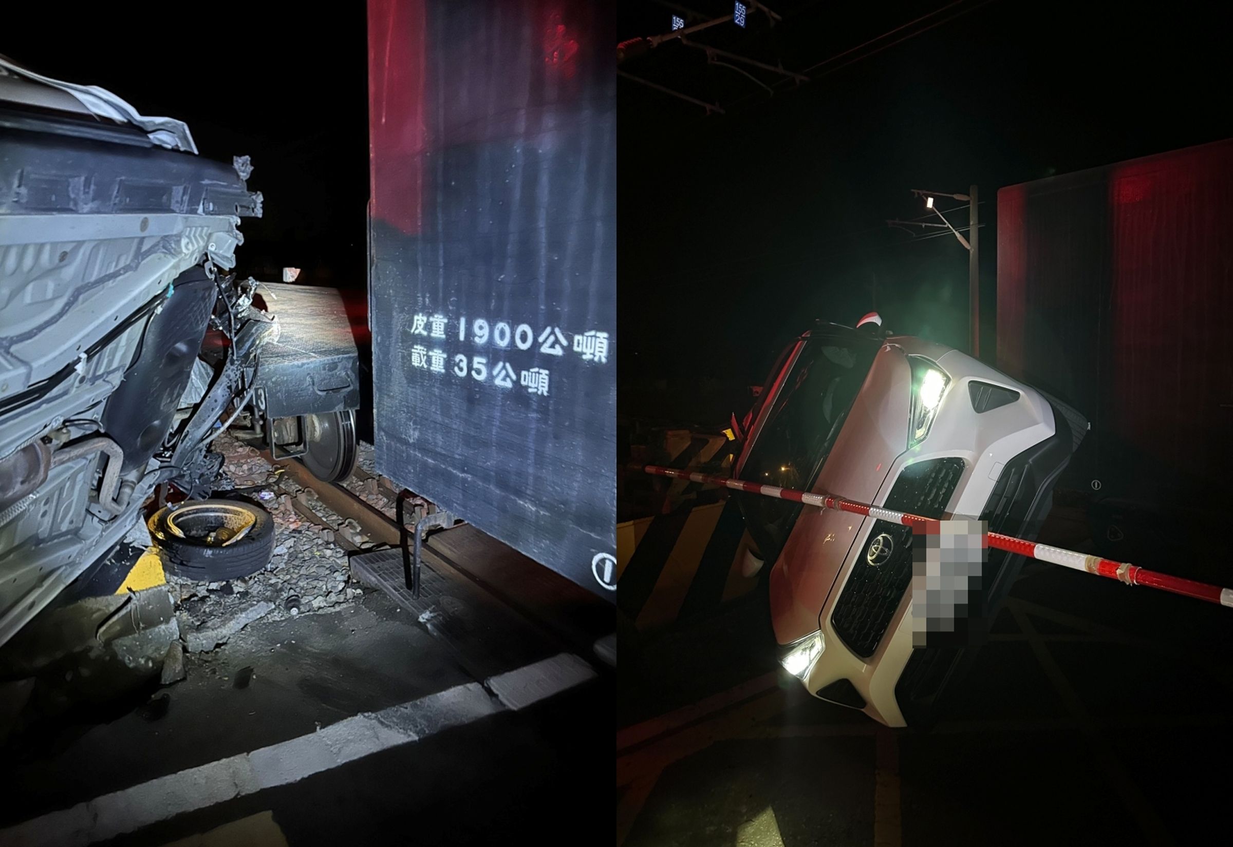 台鐵苗栗貨運列車事故驚傳是自己人肇事。(翻攝自臉書三鐵事故通報平台)