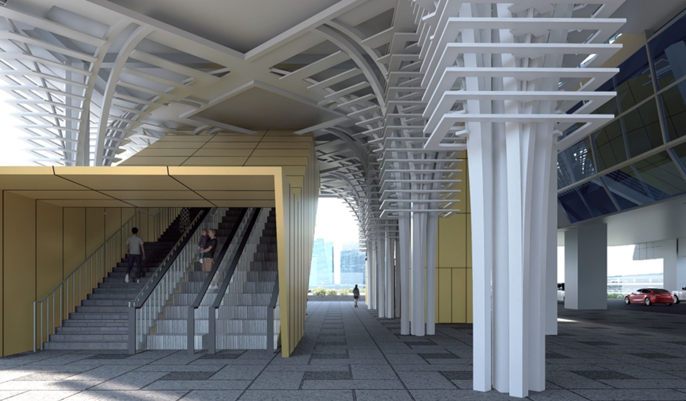 環狀線板橋站新增出入口統包工程今決標。（新北捷運工程局提供）