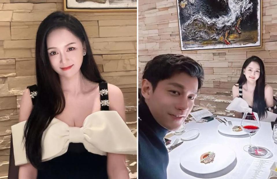 陳喬恩為老公Alan在米其林2星餐廳慶生，吃完超不滿足，還去吃了牛排。（翻攝自陳喬恩IG）