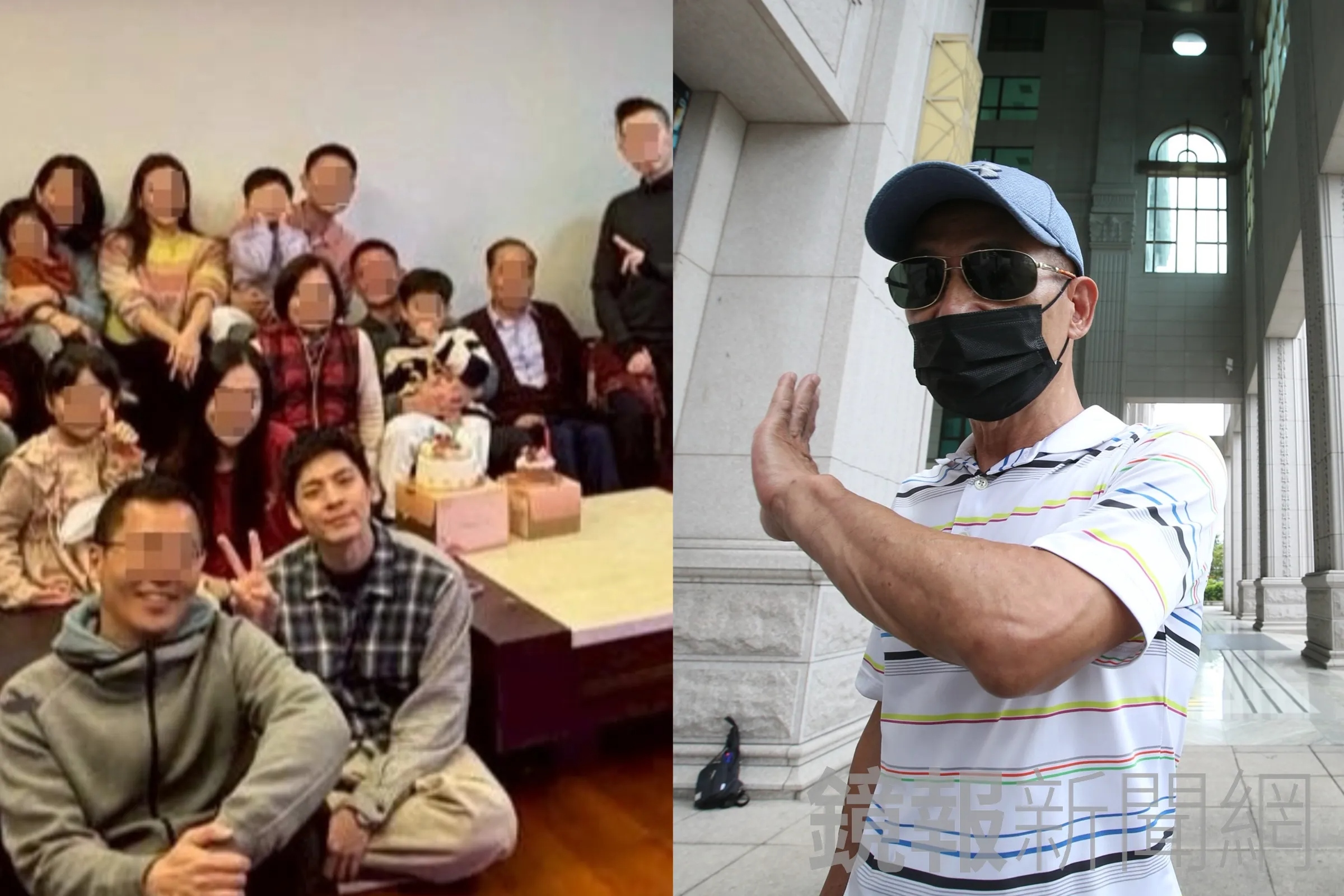 林柏宏四叔（右）代表三兄弟強調，出面目的是要大眾看清楚林柏宏父母的為人，希望往後不要再有人借錢給林父林母，且2024年2月全家族團聚吃年夜飯，不如林柏宏所述久未聯繫