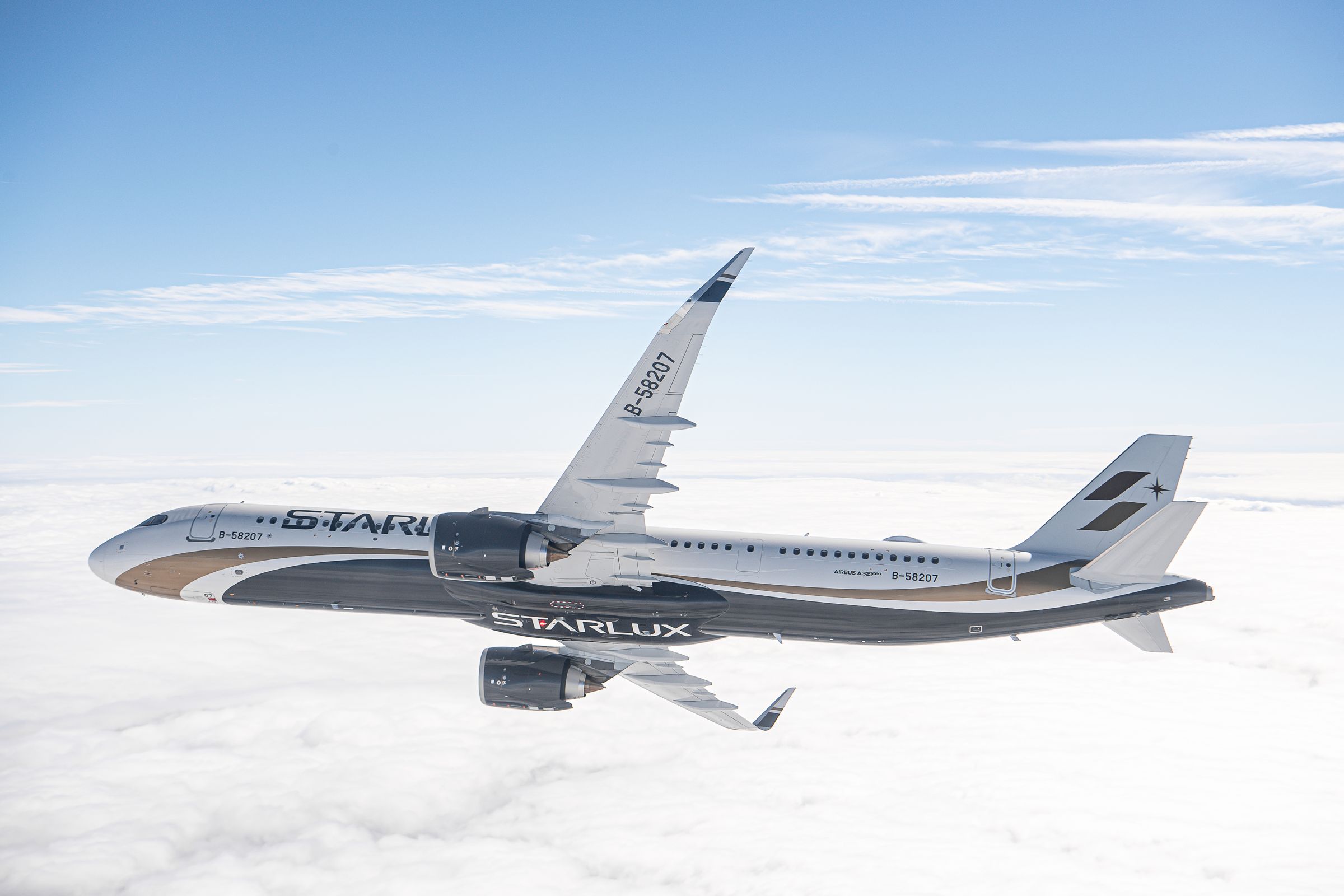 星宇航空馬尼拉航線將以A321neo客機飛航,每週7班,天天直飛。(星宇航空提供)