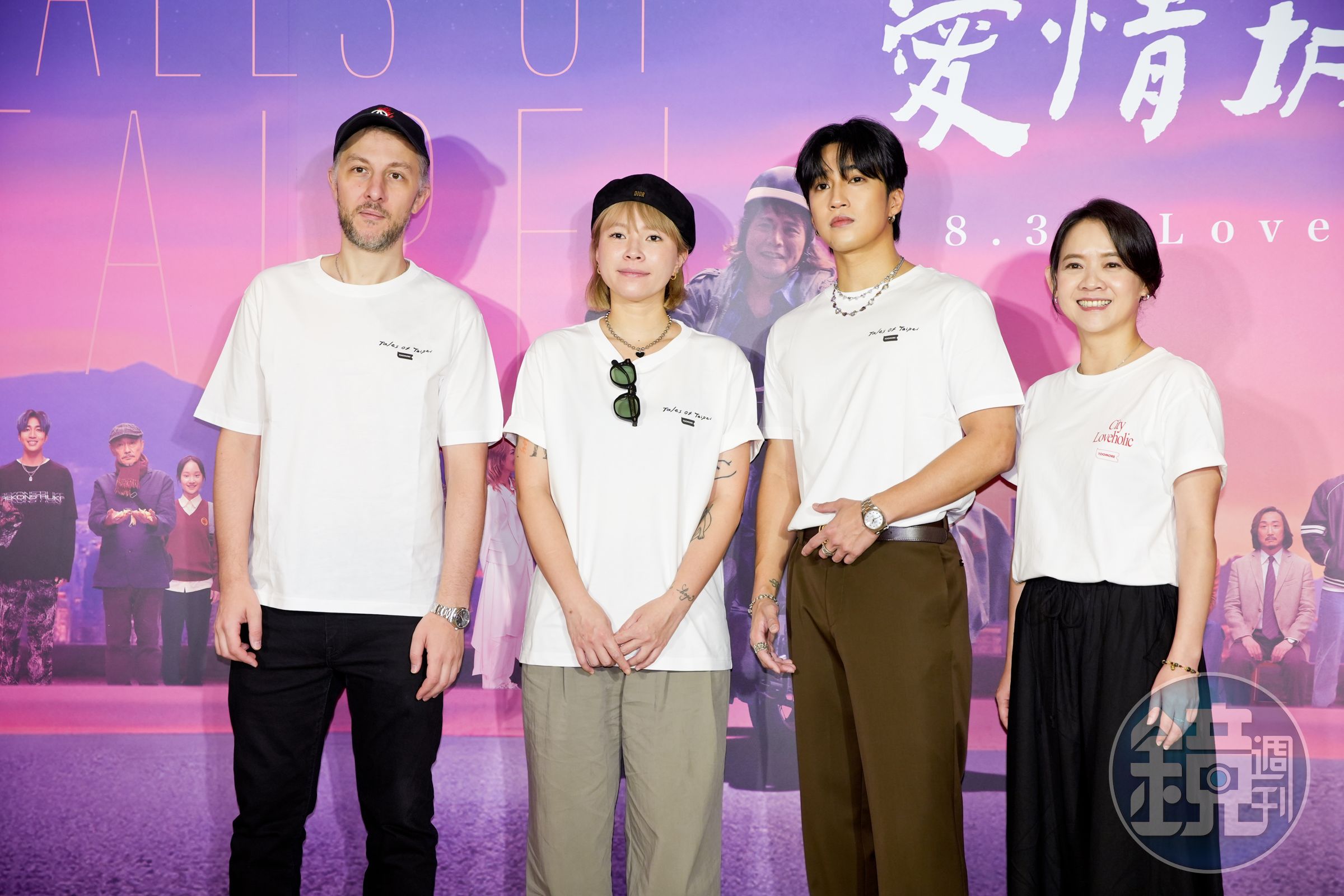 曾寶儀率演員婁峻碩,以及2個單元的導演哈希德阿米與黃婕妤出席試片記者會。