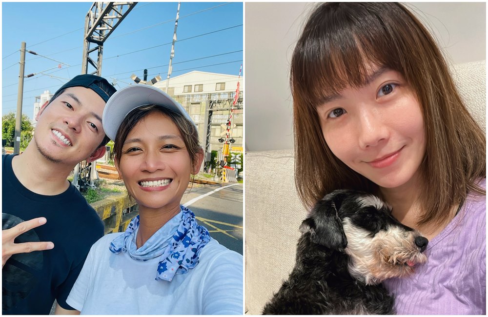 宥勝與老婆慈惠（左圖）結婚多年，近日復出遭大牙（右圖）譴責。（翻攝宥勝臉書、大牙臉書）