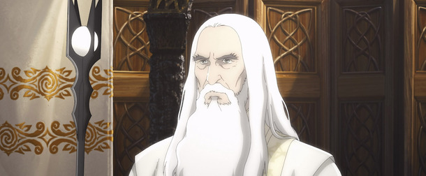 已逝男星克里斯多夫李為新片《魔戒：洛汗人之戰》獻聲經典角色薩魯曼。（翻攝自YouTube）