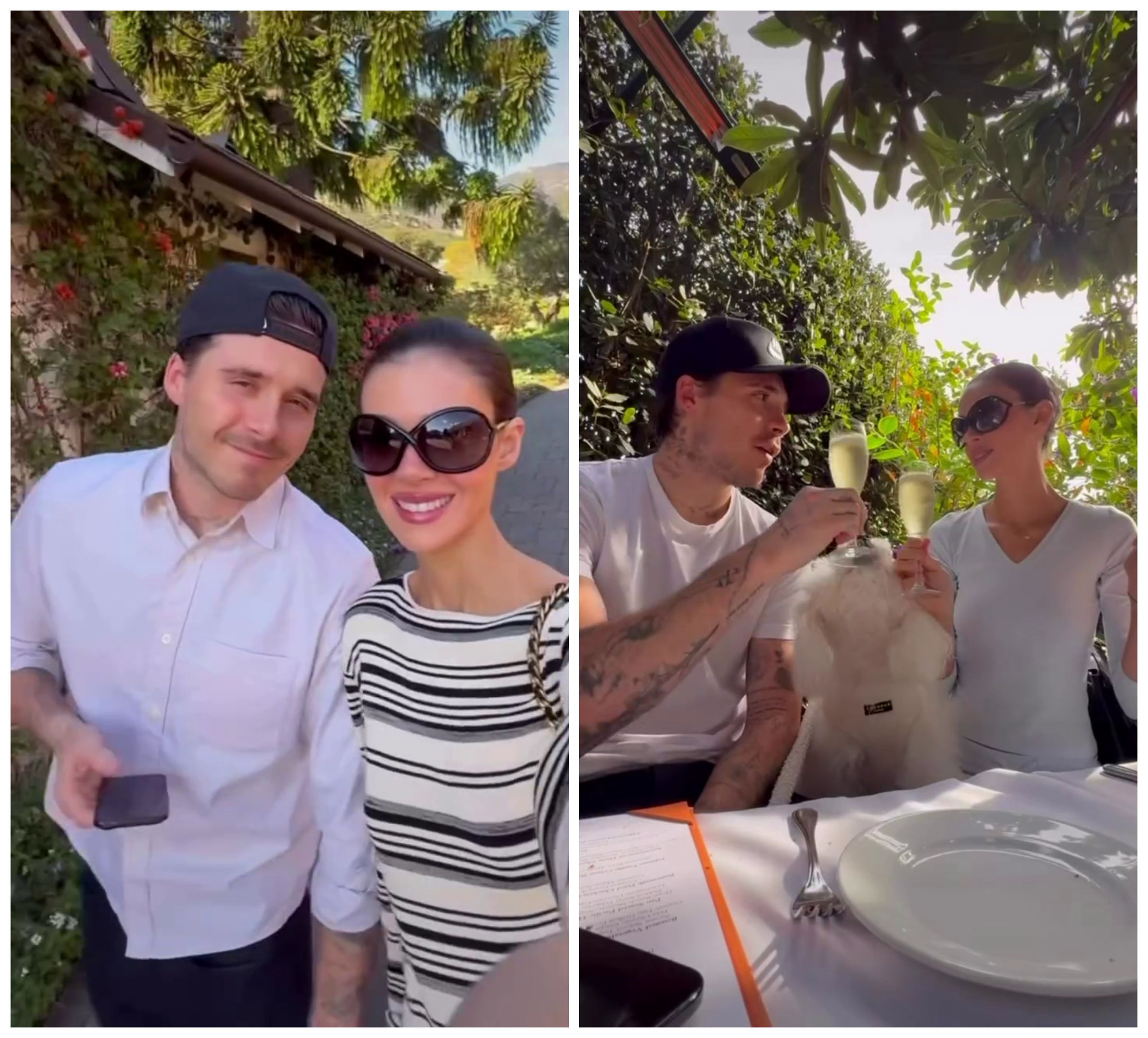 布魯克林和妻子妮寇拉在馬里布度假。(翻攝brooklynbeckham TikTok))