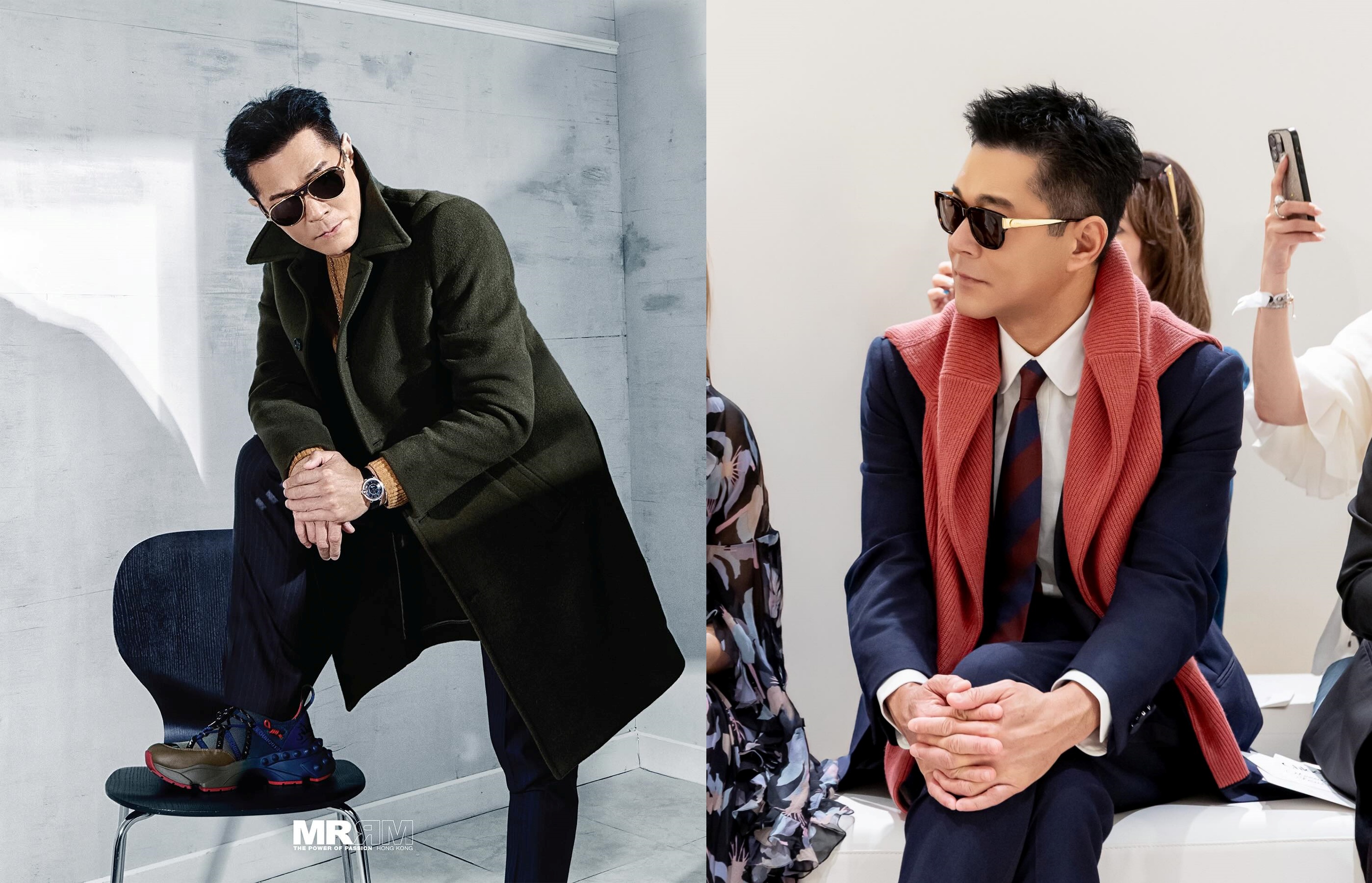 古天樂出席活動時疑遭綠色雷射筆照射眼睛，因其過去曾有視網膜問題，引發外界關注與討論。（翻攝自臉書／古天樂 Louis Koo﻿）