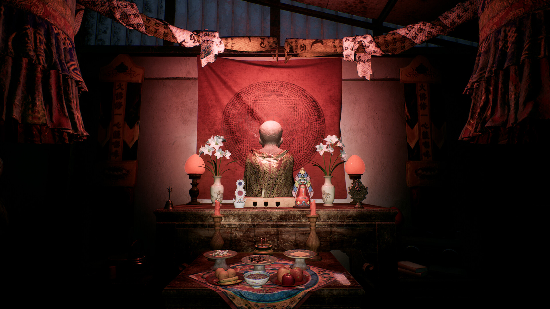 電玩《咒》劇情以電影中知名「陳家村」為背景延伸之獨立故事。（大宇資訊提供）