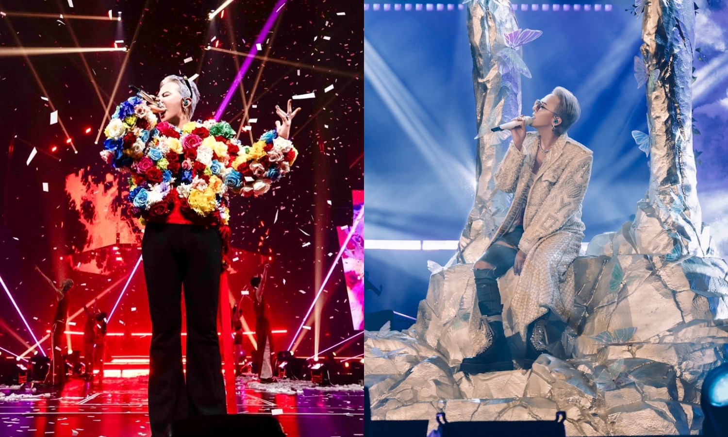 G-Dragon宣布11月1、2日台北大巨蛋舉辦 [Übermensch] 安可場演唱會。（左翻攝GD INS，右 (C) GALAXY CORPORATION提供）