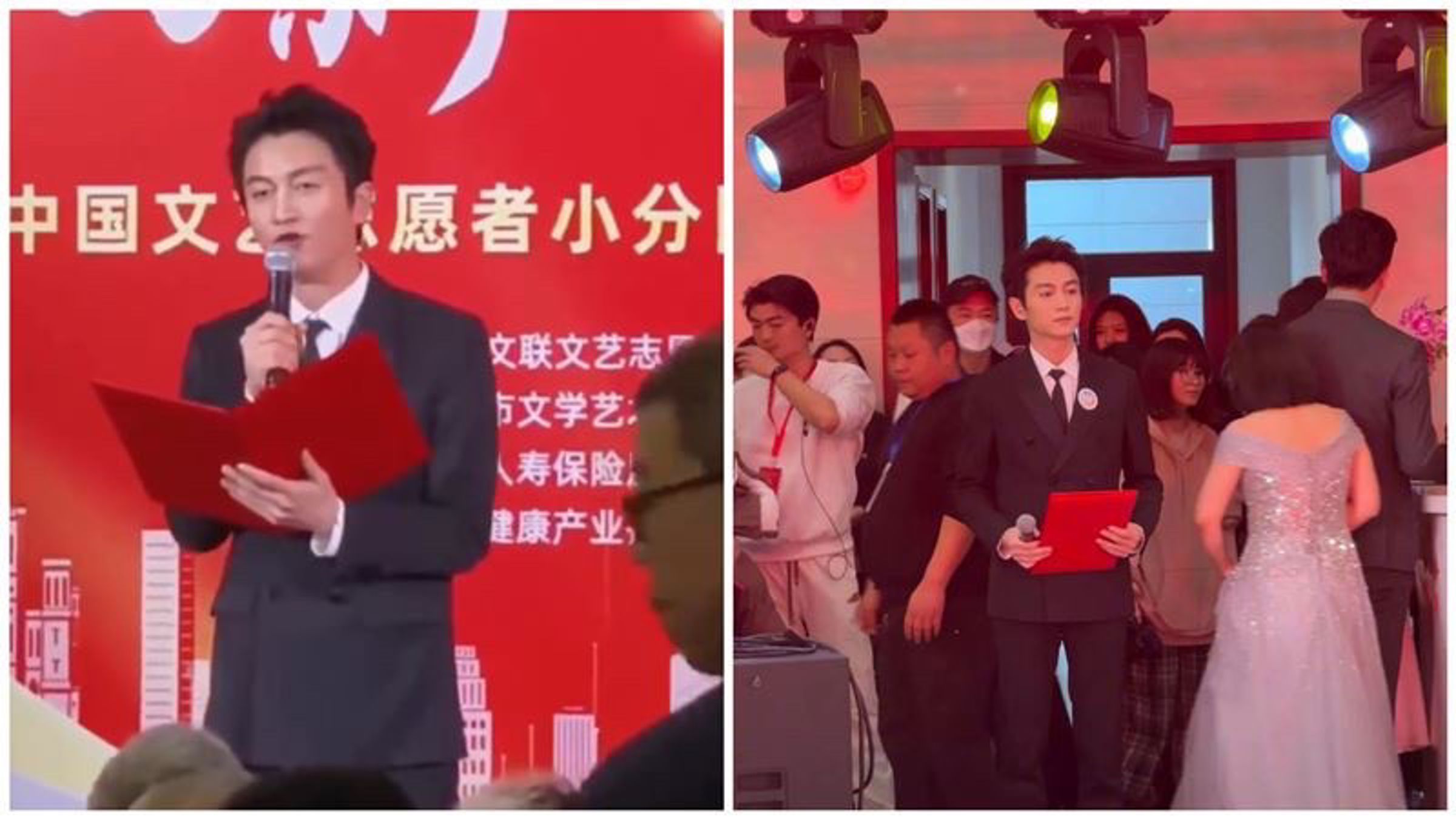 陳曉離婚後首次露面，狀態不錯。（翻攝自微博）