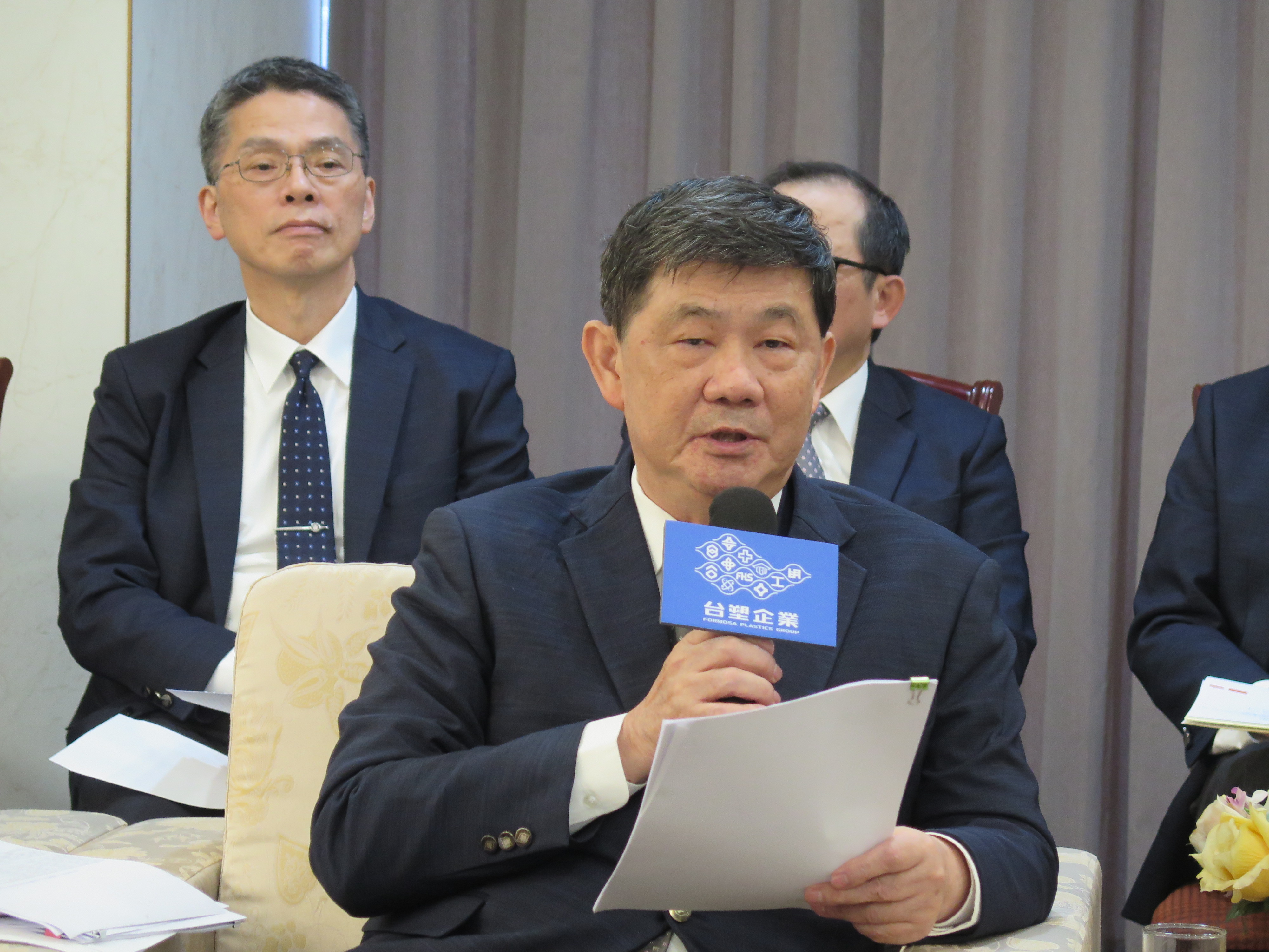 台塑董事長郭文筆。