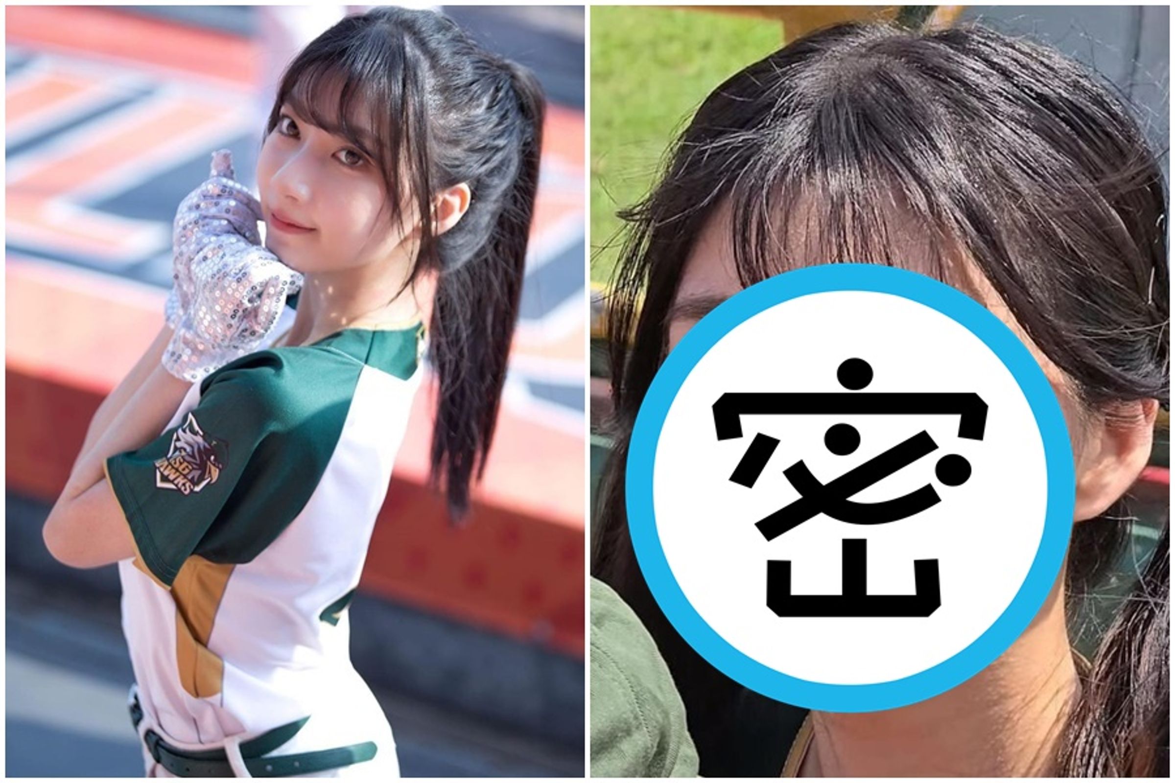 一粒被球迷拍下的特寫近照在PTT引起討論,粉絲紛紛出面替女神護航。(翻攝自一粒IG、PTT)