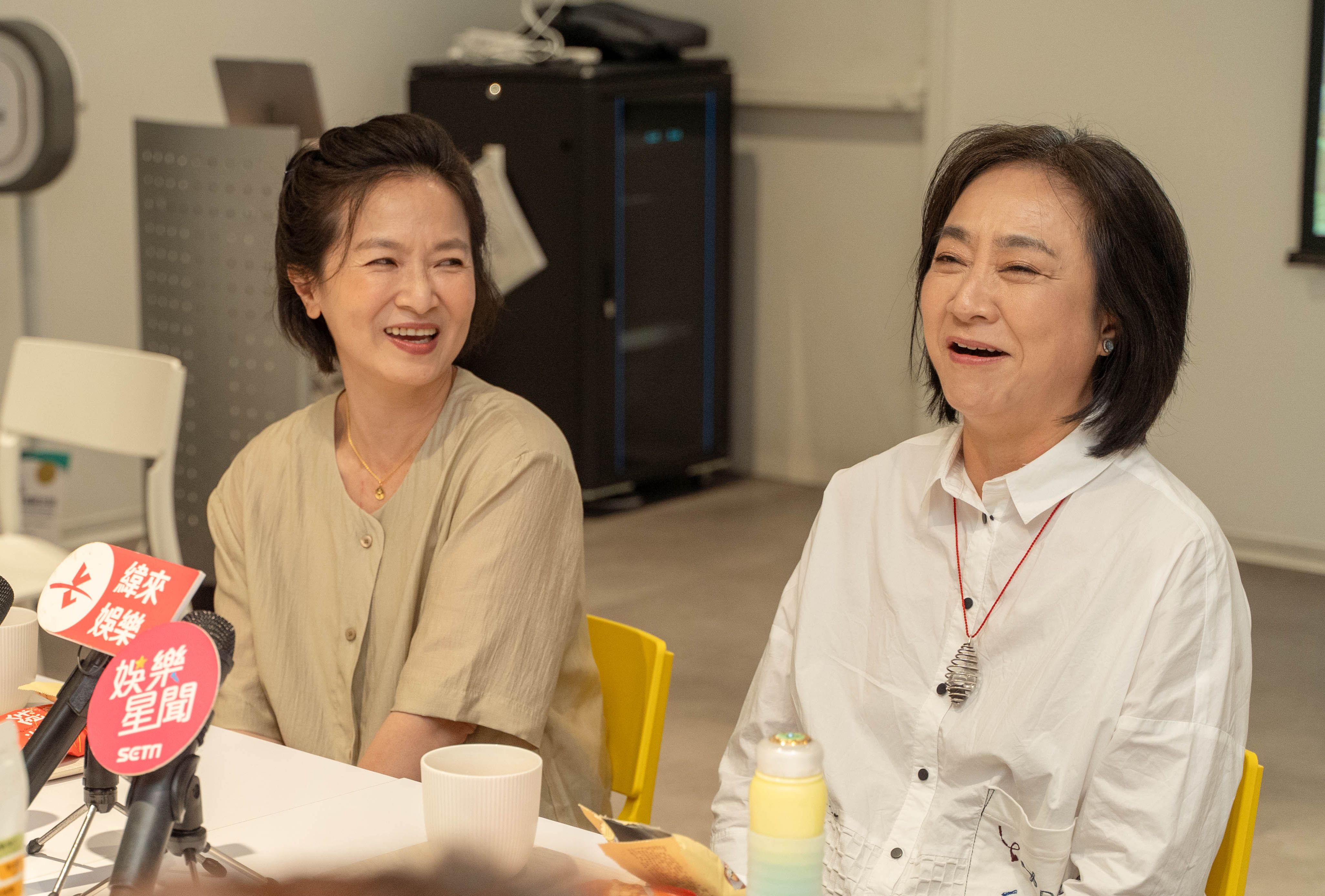 楊麗音和謝瓊煖今（20）日為大愛戲劇《日日好食光》宣傳。