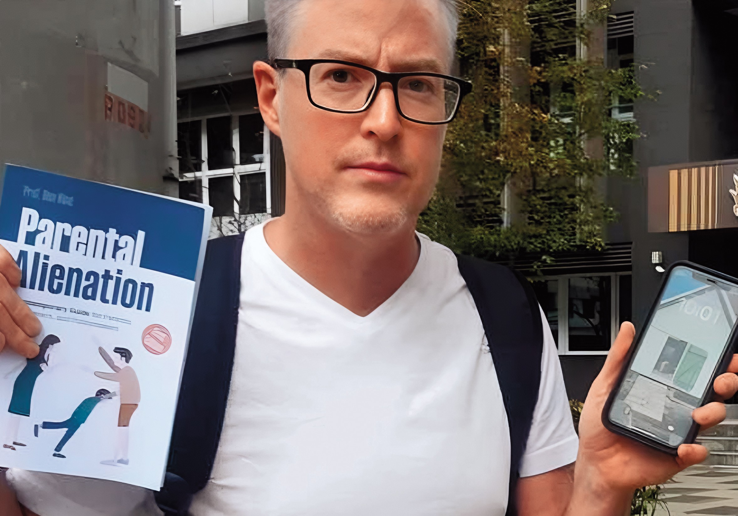 夏克立籌資560萬元，返台處理離婚官司，並接受本刊專訪。（翻攝自夏克立臉書）