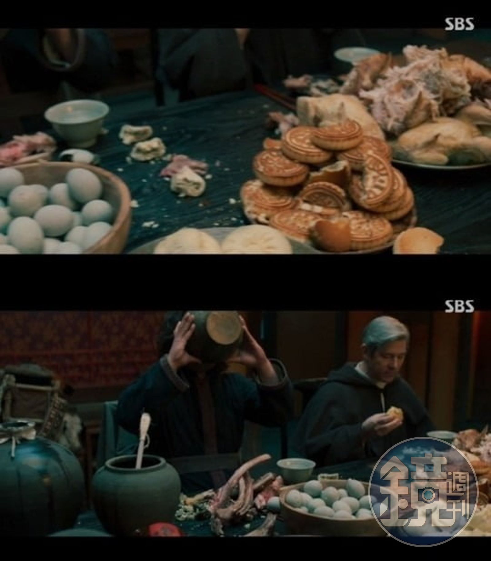 韓劇《朝鮮驅魔師》第一集就出現皮但、月餅等中國元素，最終只播兩集就腰斬下架。（網路圖片）