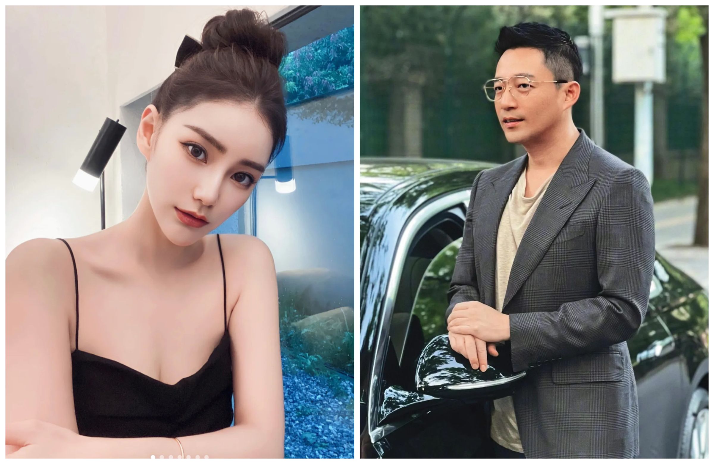 汪小菲(右圖)與Mandy(左圖)目前愛得火熱。(翻攝汪小菲微博、Mandy小紅書)