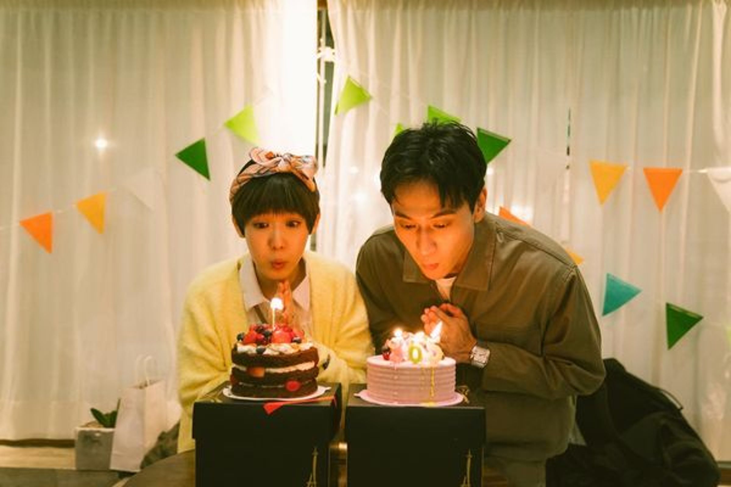 孫可芳在辦寶寶趴之時，也慶祝了36歲生日。（翻攝自孫可芳臉書）