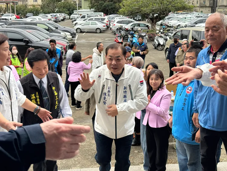 陳見賢支持度逐步上升。（陳見賢競選團隊提供）