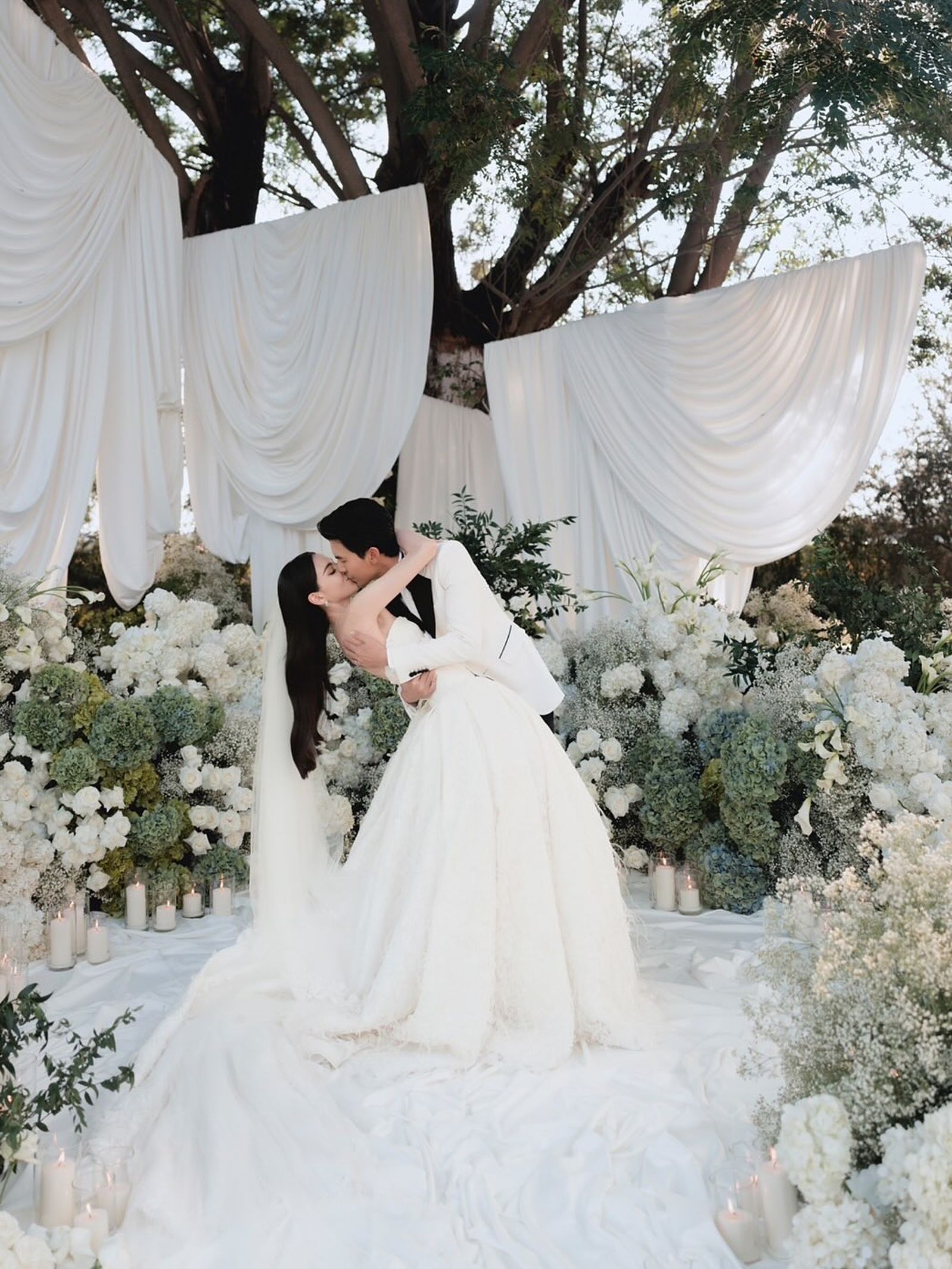 兩人的結婚畫面美極了。（翻攝IG）