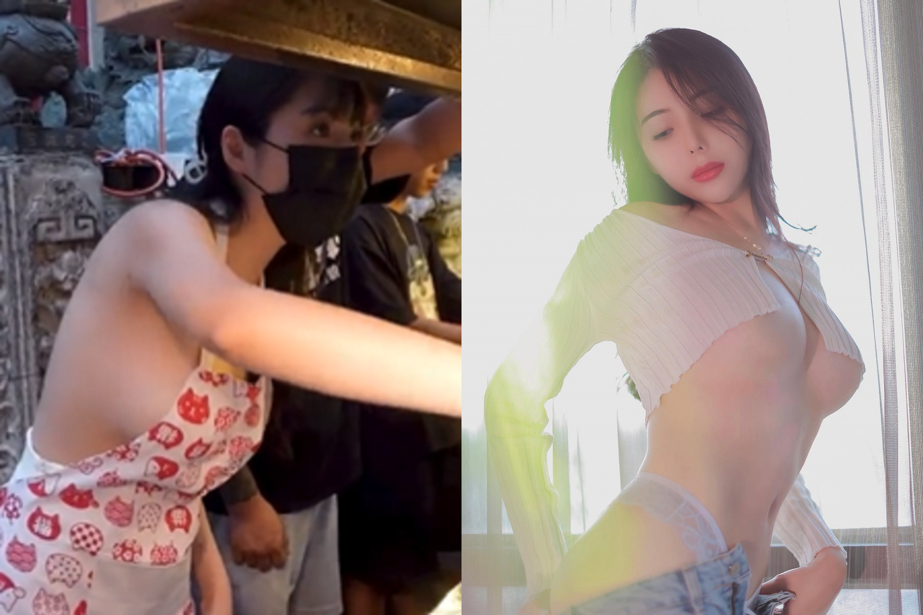 士林夜市魷魚妹「巨彈滿爆燒烤」紅到日本啦！日網友嗨喊：準備飛來台灣玩。（翻自X平台+晴天臉書）