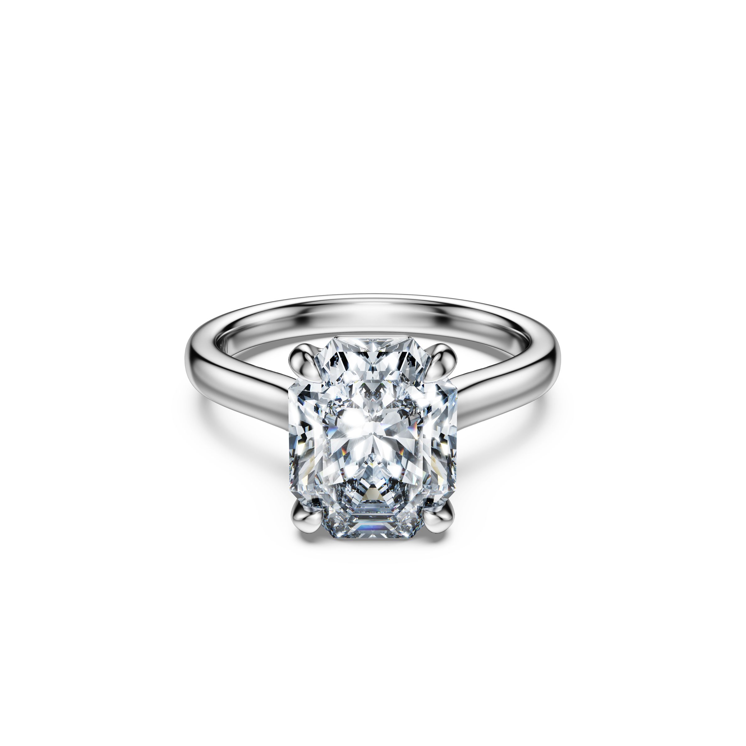 SWAROVSKI Created Diamonds Eternity 單鑽戒指。NT$210,000（施華洛世奇提供）
