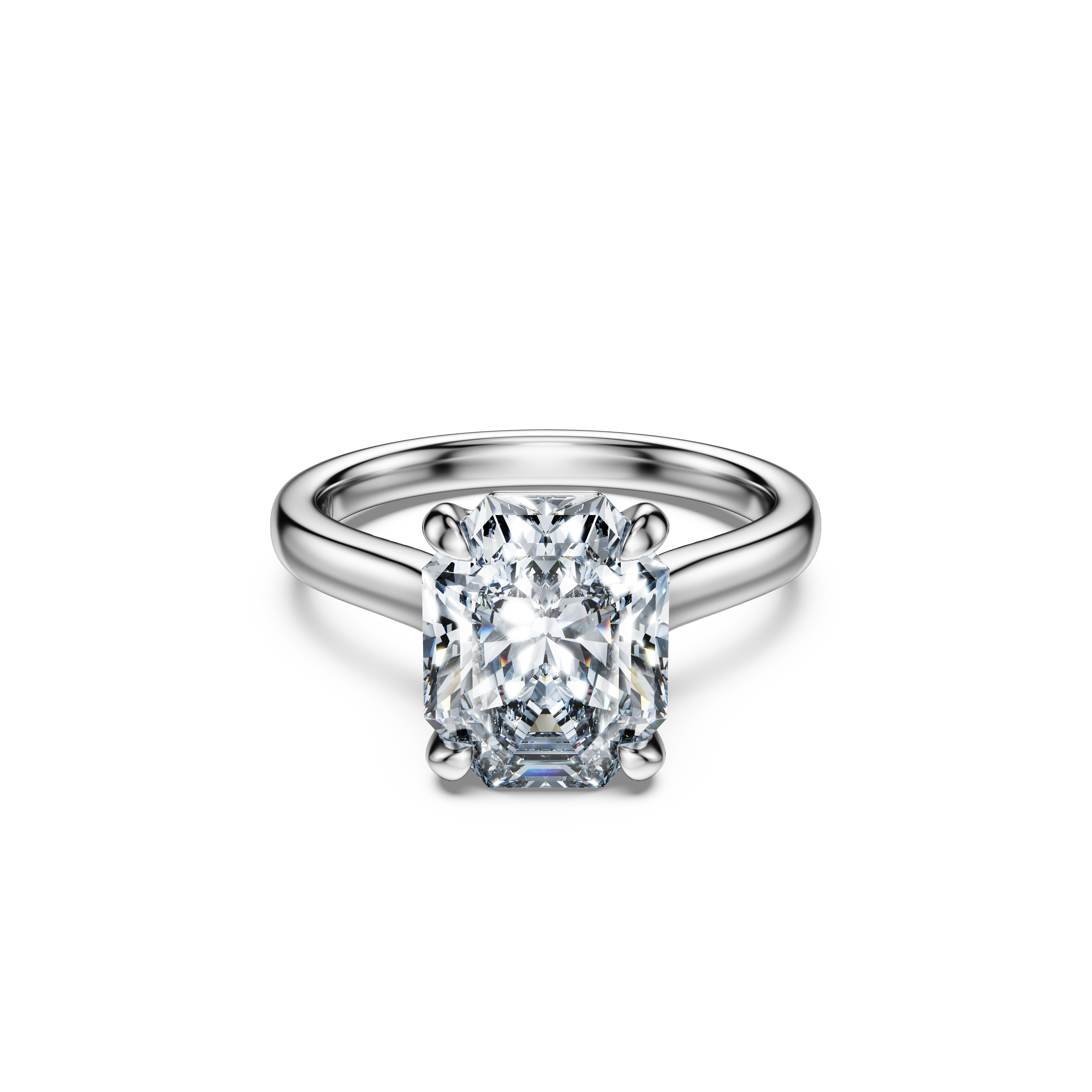 SWAROVSKI Created Diamonds Eternity 單鑽戒指。NT$210,000（施華洛世奇提供）