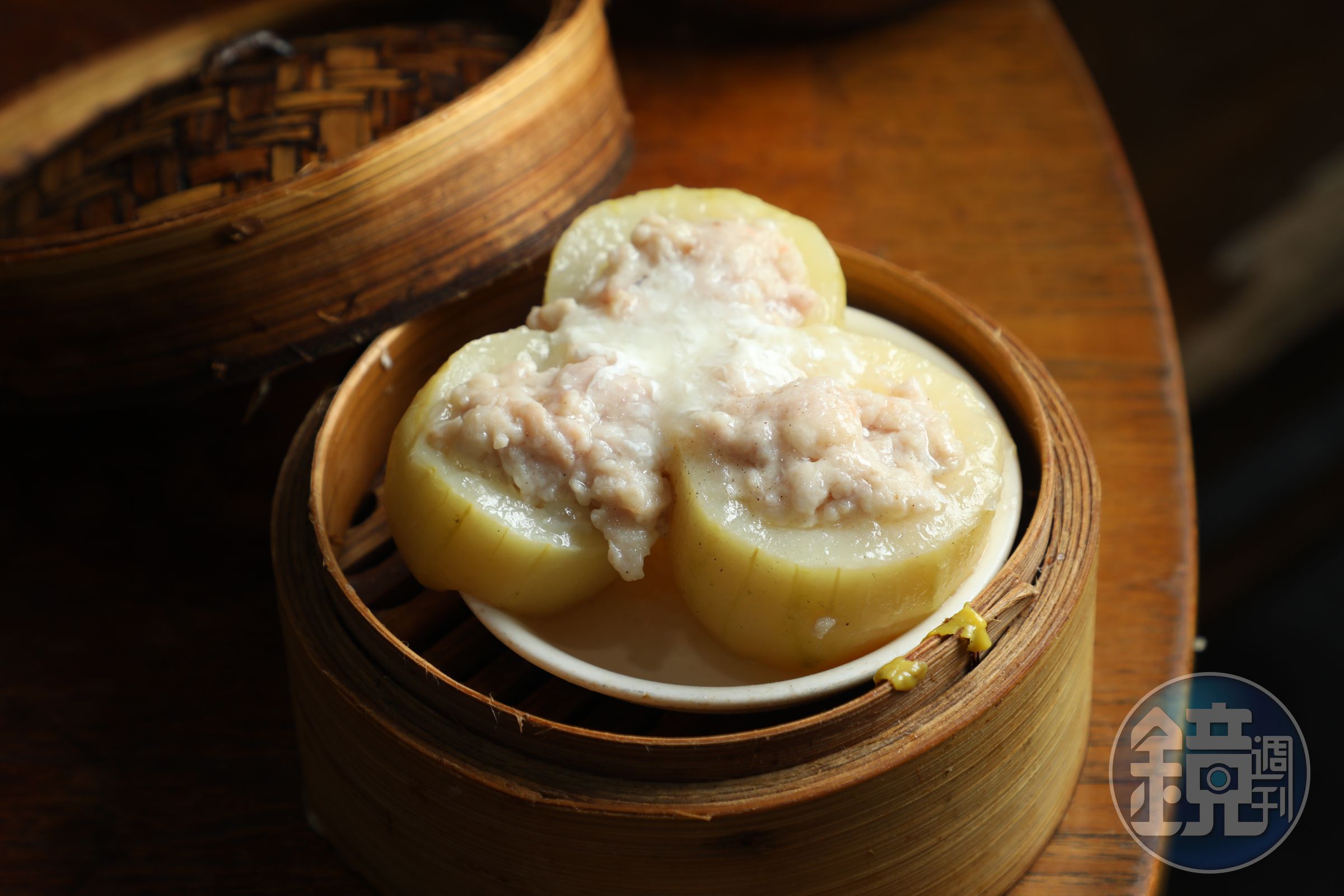 風味清爽的「櫛瓜堡」，是點心檔的驚喜之作。（港幣26元／份）