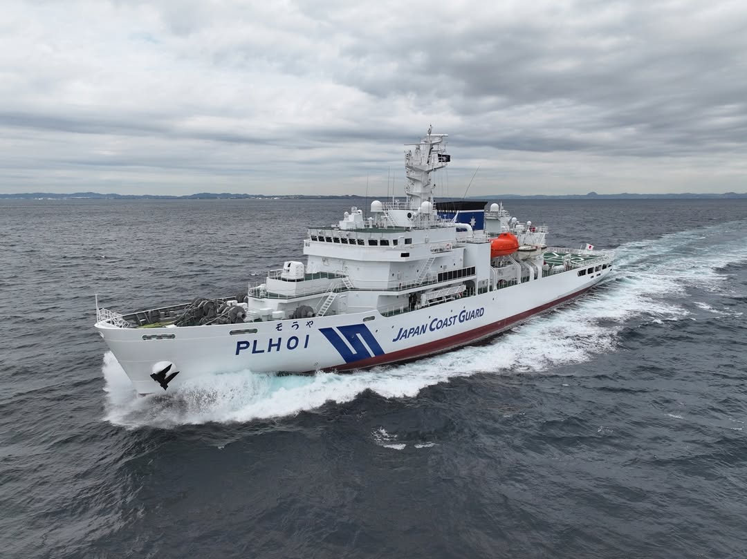 日本第11管區海上保安本部立即派遣2艘巡視船與2架航空器前往失事海域展開搜救。示意圖（翻攝自japan_coast_guard_ IG）