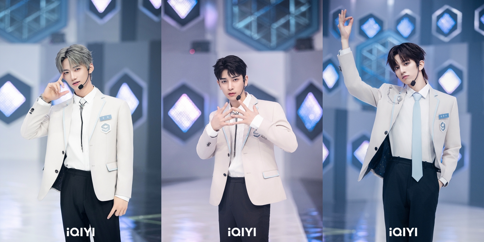 《星光閃耀的少年》翟浚安（左）與劉冠佑（右）兩位台灣少年表現亮眼，四度參加選秀的李翰潔討論度高。（愛奇藝國際站提供）