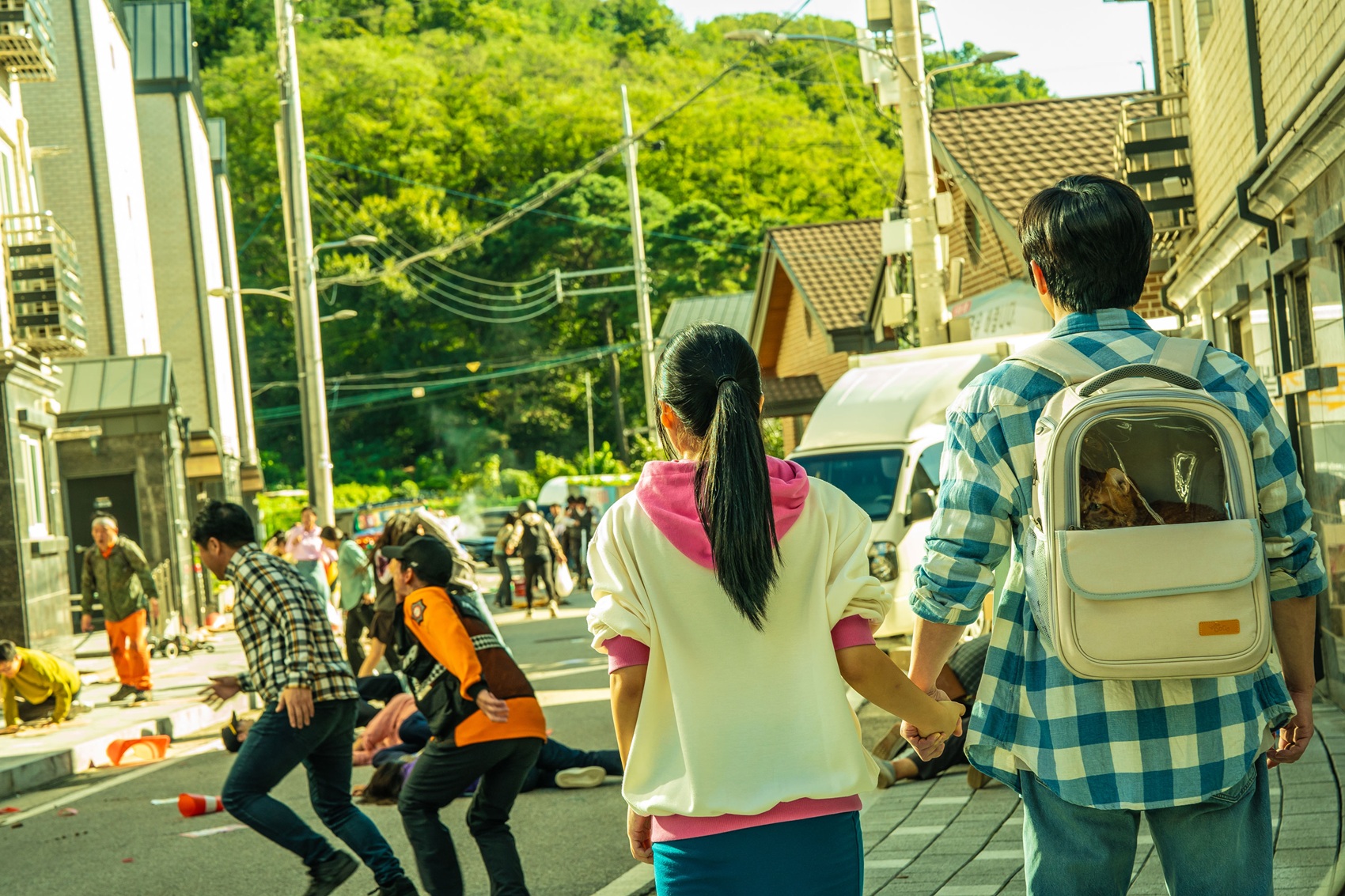 曹政奭表示女兒長得跟自己很像,女兒很怕怪物不敢看本片。(車庫娛樂提供)