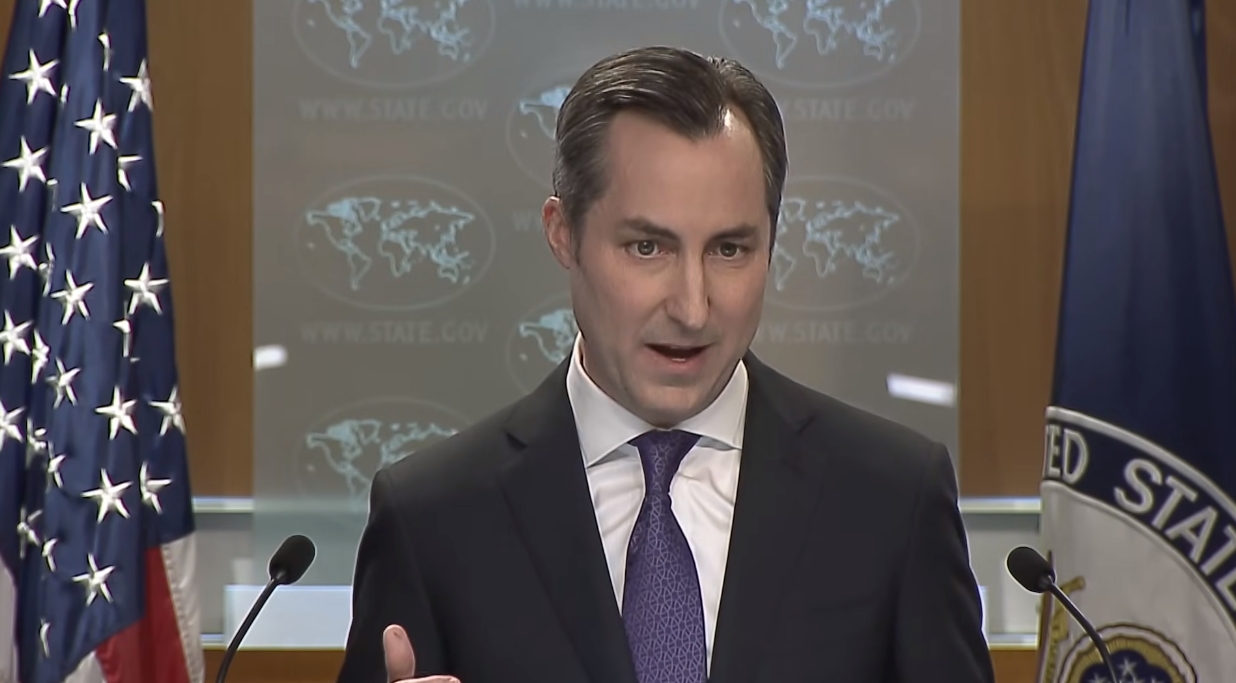 美國務院發言人表示，中國經常以承諾換取外交，但卻無法兌現，鼓勵各國與台灣接觸。（翻攝自國務院YouTube）