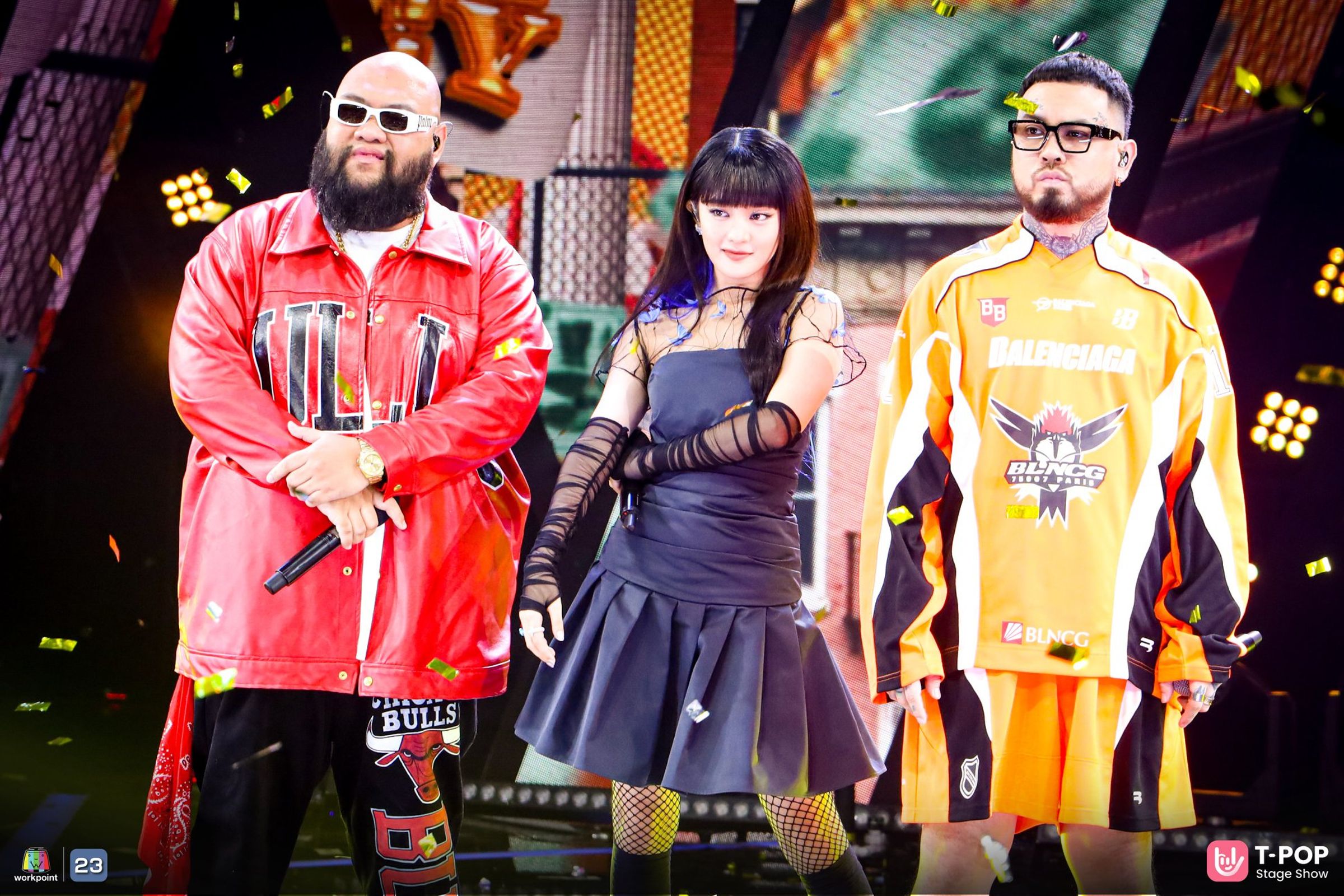 URBOYTJ(右)曾與(G)I-DLE成員Minnie、F.HERO合唱〈MONEY HONEY〉。(網路圖片)