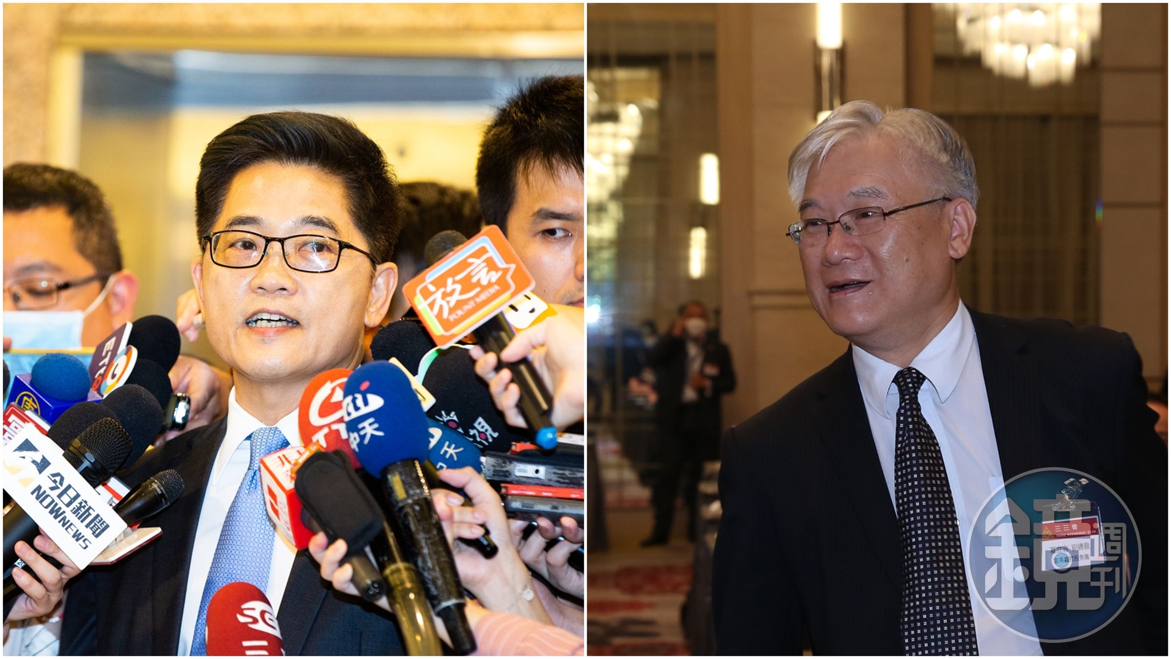 國民黨指出,夏立言(右)與黃健庭(左)分頭前往中國參加交流活動。(本刊資料照)