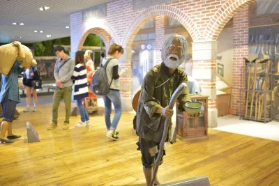  常設展平原層藝丐人模。（翻攝自蘭陽博物館）
