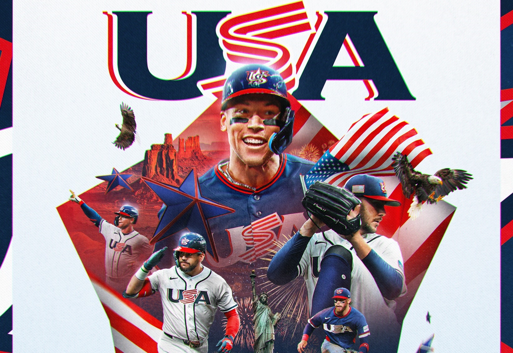 美國隊以2比1擊敗敗多明尼加，順利闖進最終冠軍戰。（翻攝自WBC臉書）