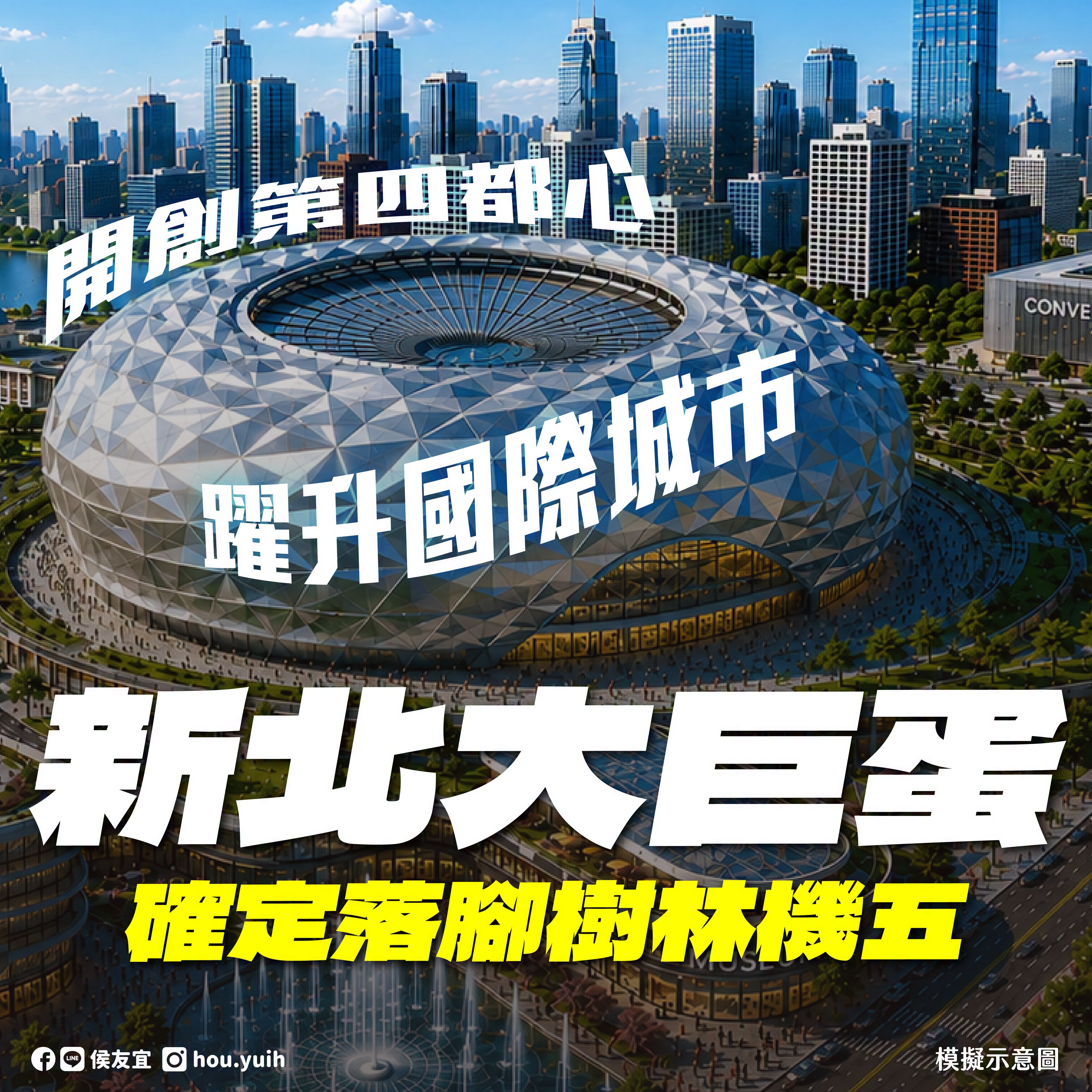 確定了！新北大巨蛋落腳樹林機五　規劃容納5萬人、2032年興建