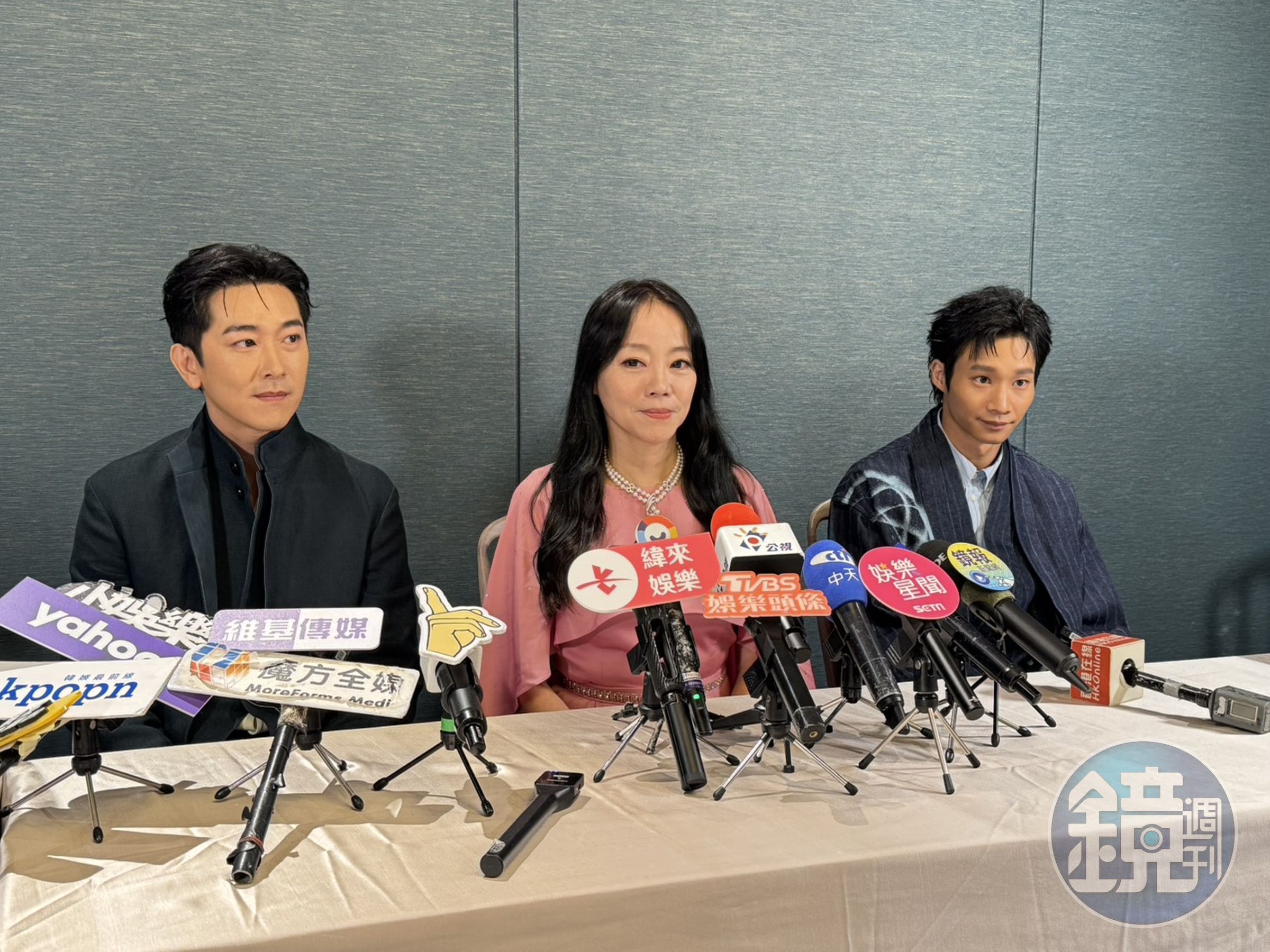 范瑞君因金鐘獎當天有舞台劇演出，今天特別盛裝出席入圍酒會。