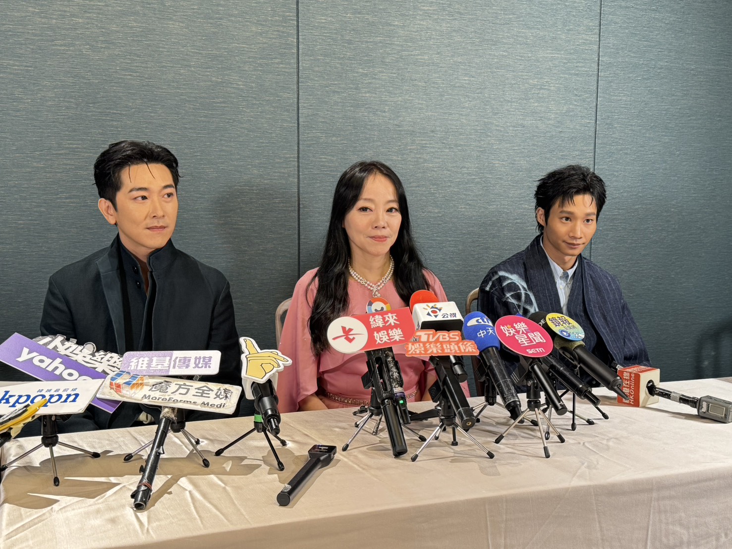 范瑞君因金鐘獎當天有舞台劇演出，今天特別盛裝出席入圍酒會。