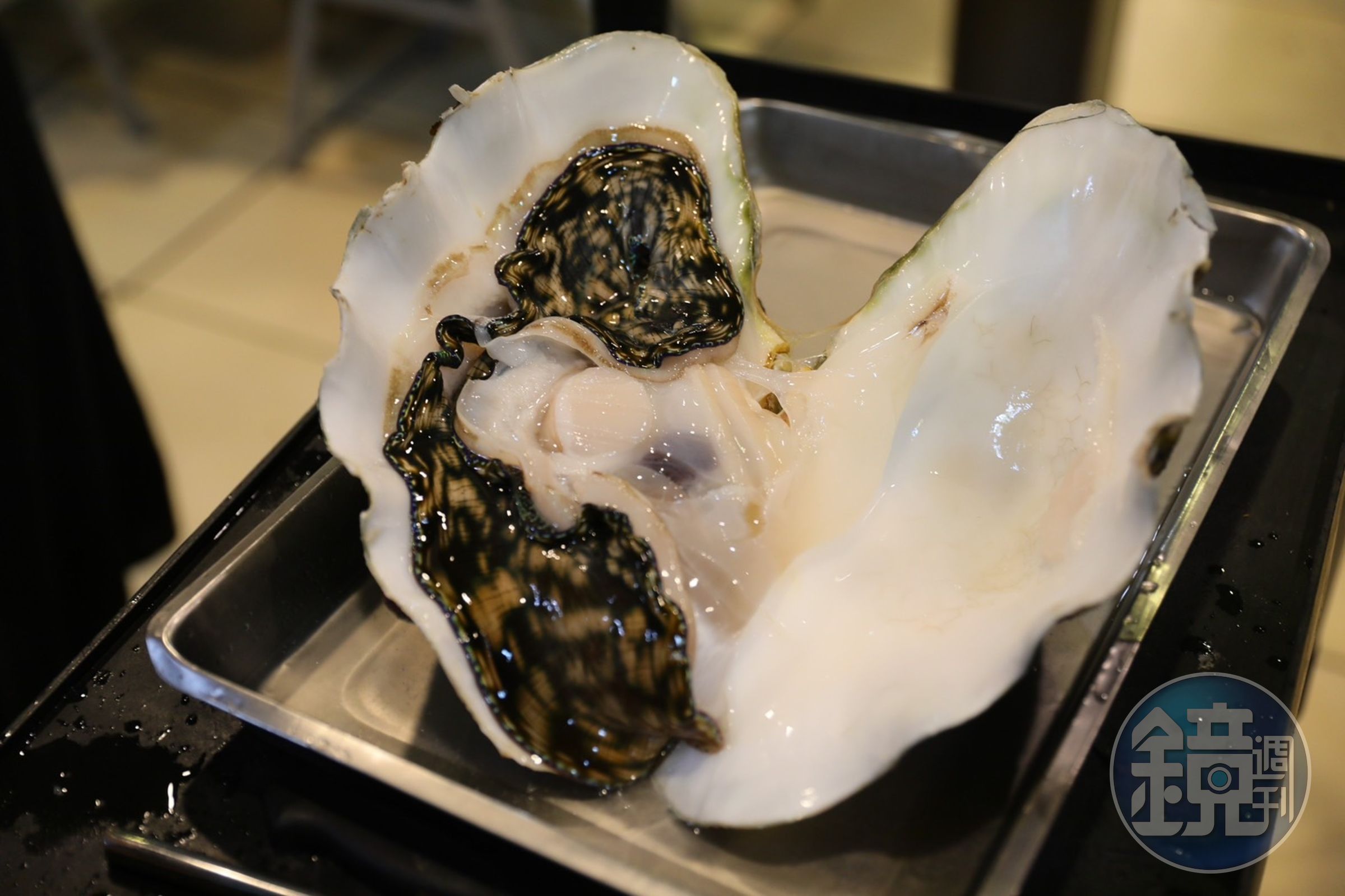 「硨磲貝」肉質口感頗為特別,爽脆彈牙非常有嚼勁。